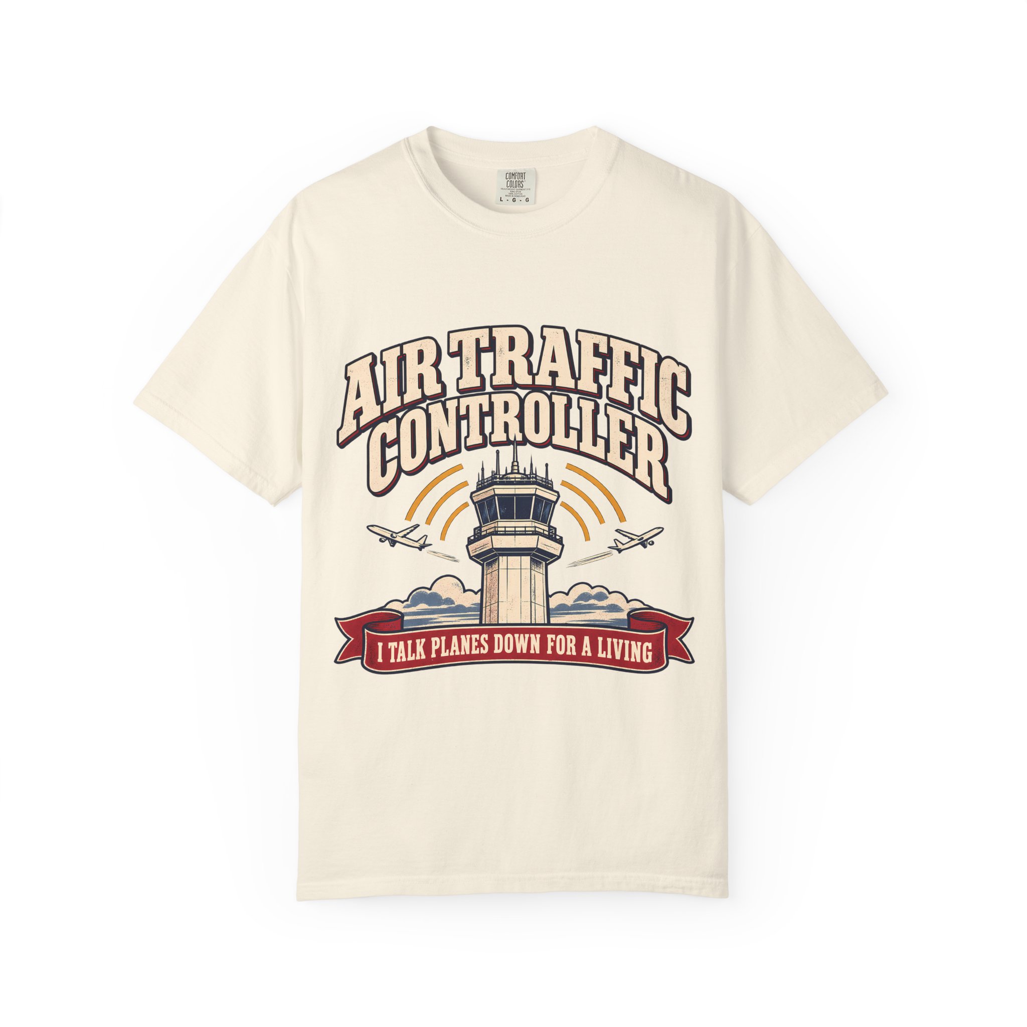 Air Traffic Controller Comfort Colors Tee - Image 5