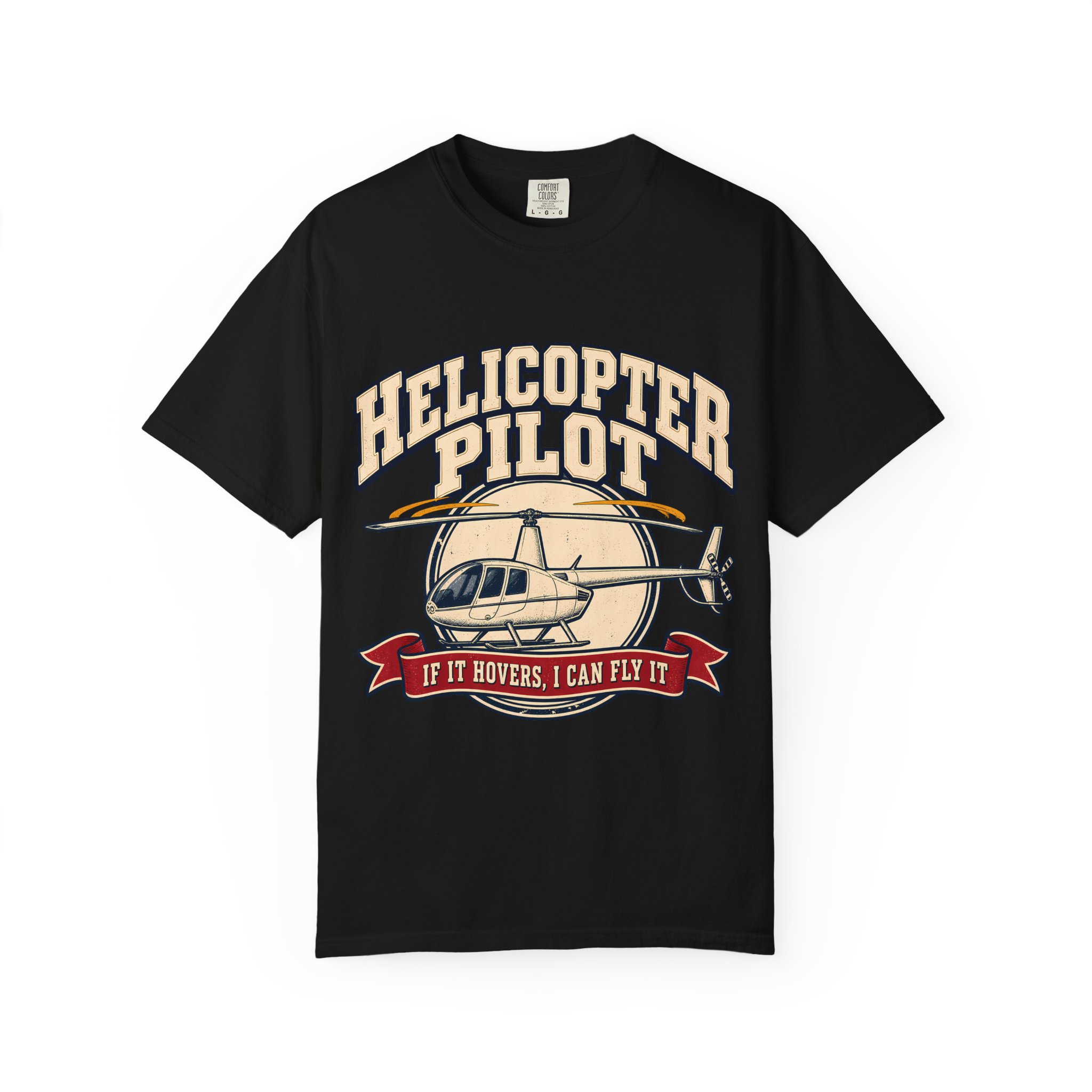 Helicopter Pilot Comfort Colors Tee - Image 25