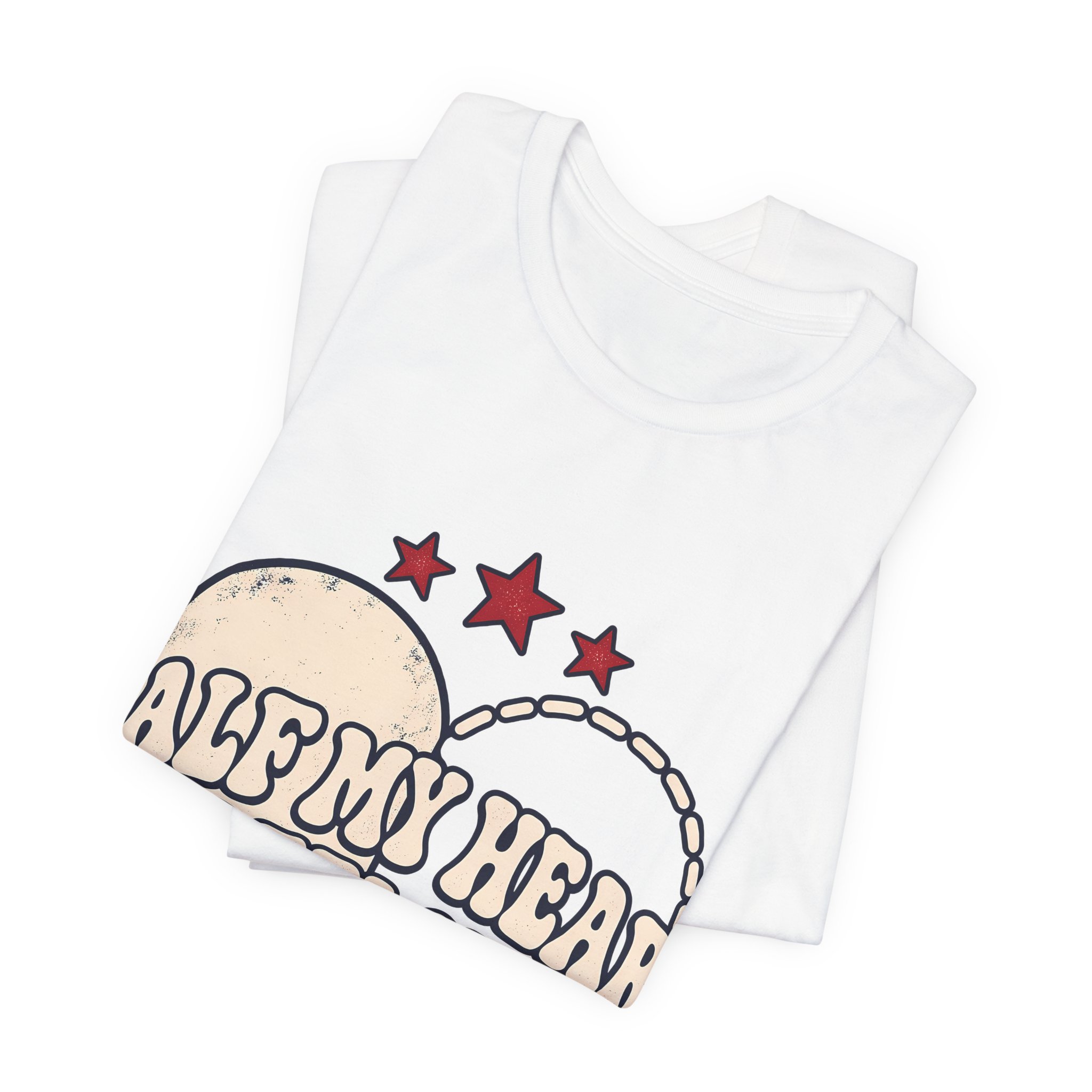 Half My Heart Is Deployed Soft Cotton Tee - Image 3