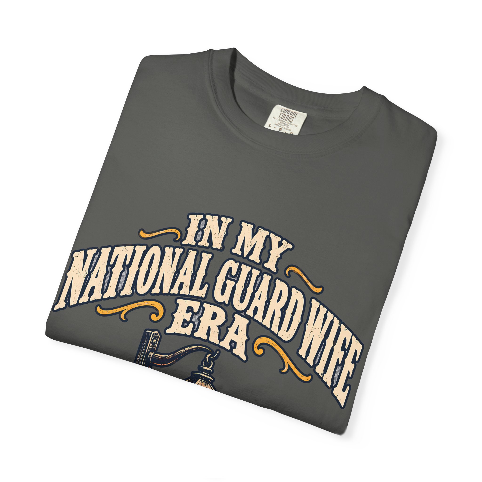 In My National Guard Wife Era Comfort Colors Tee - Image 11