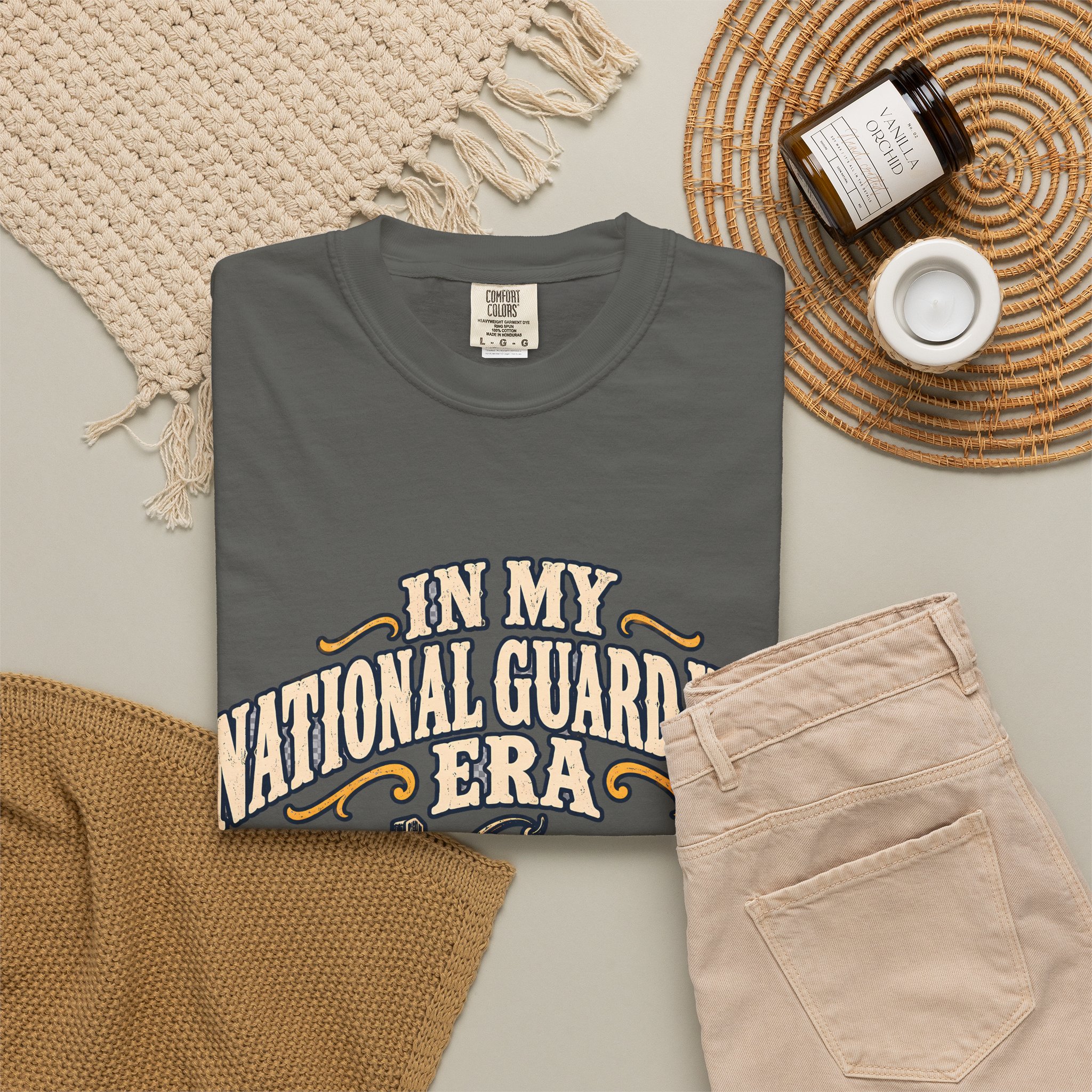 In My National Guard Wife Era Comfort Colors Tee - Image 12