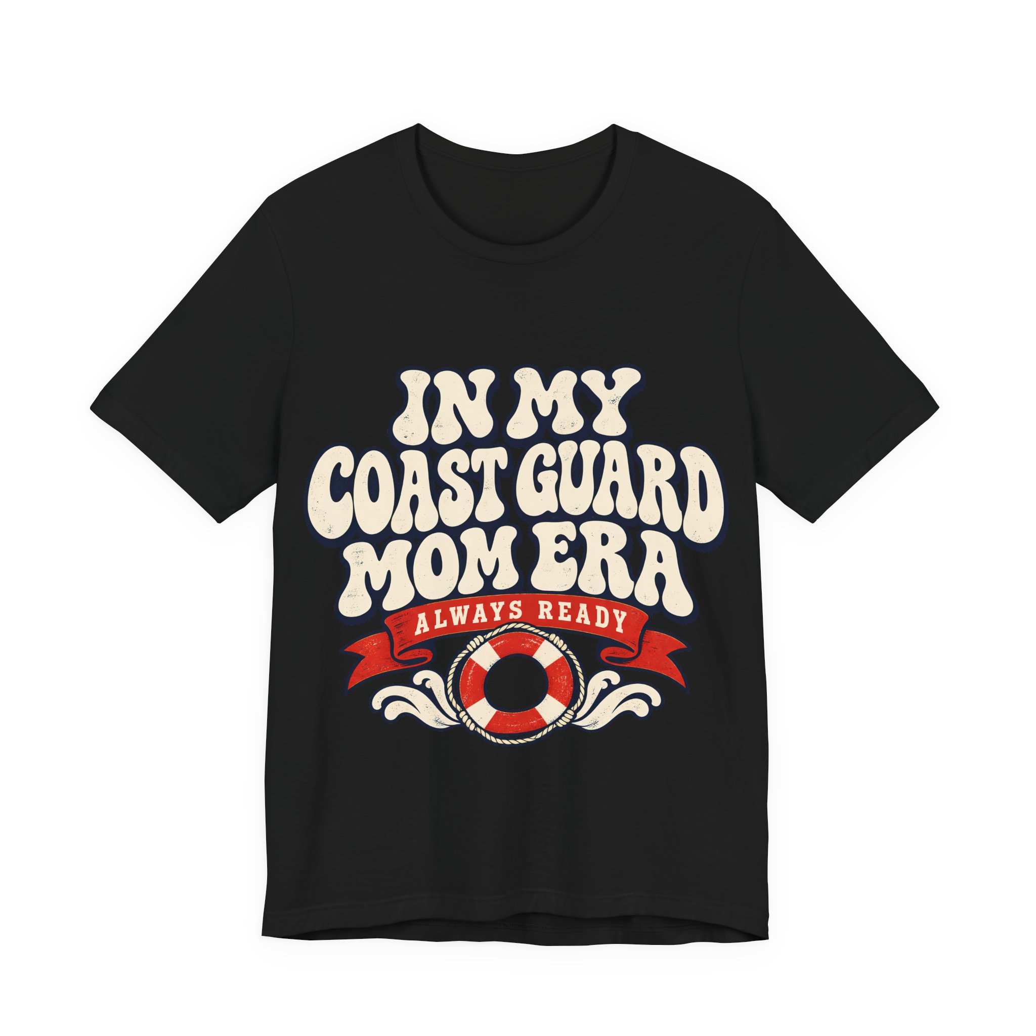 In My Coast Guard Mom Era Soft Cotton Tee - Image 5