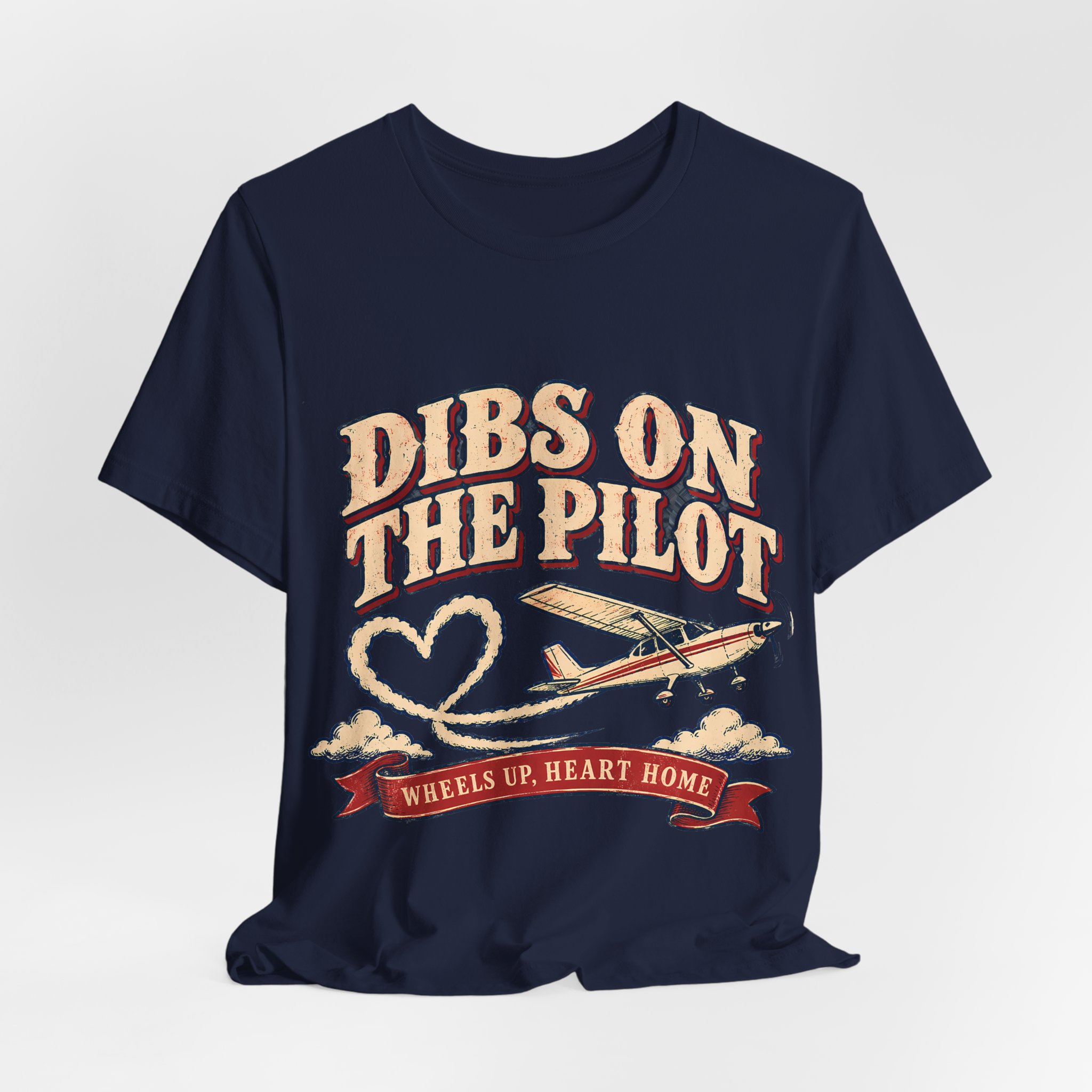 Dibs On The Pilot Soft Cotton Tee - Image 32