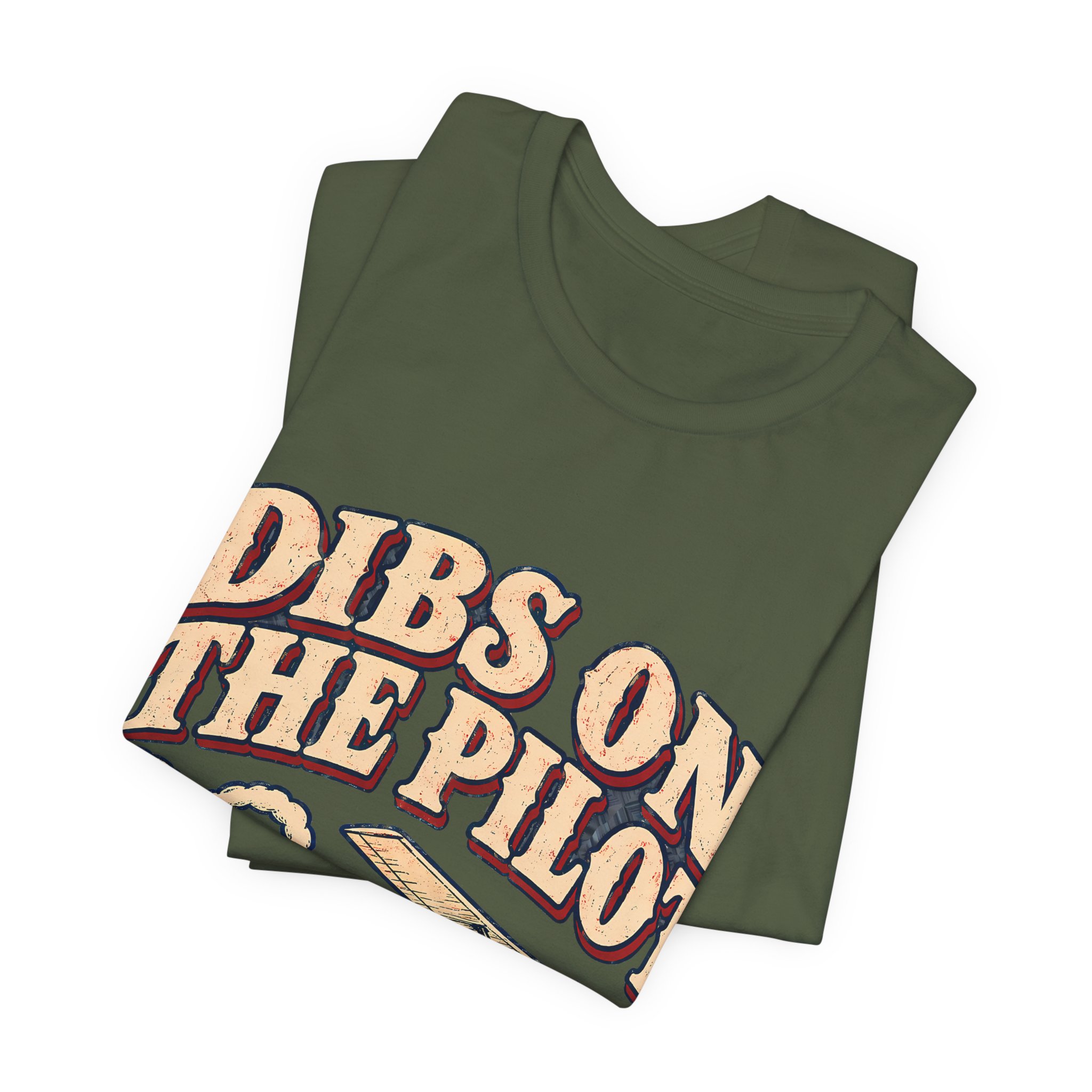 Dibs On The Pilot Soft Cotton Tee - Image 15