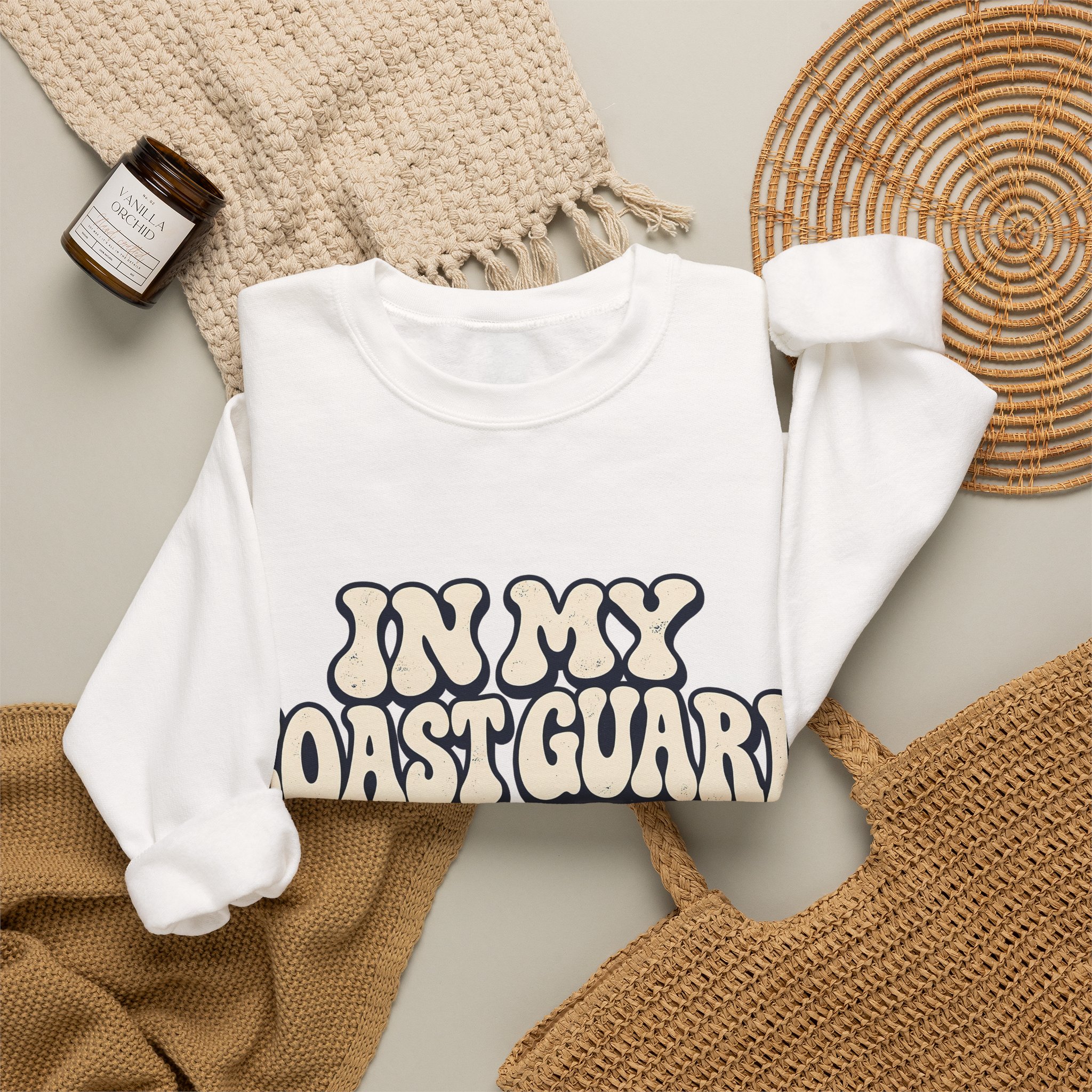 In My Coast Guard Mom Era Crewneck Sweatshirt - Image 4