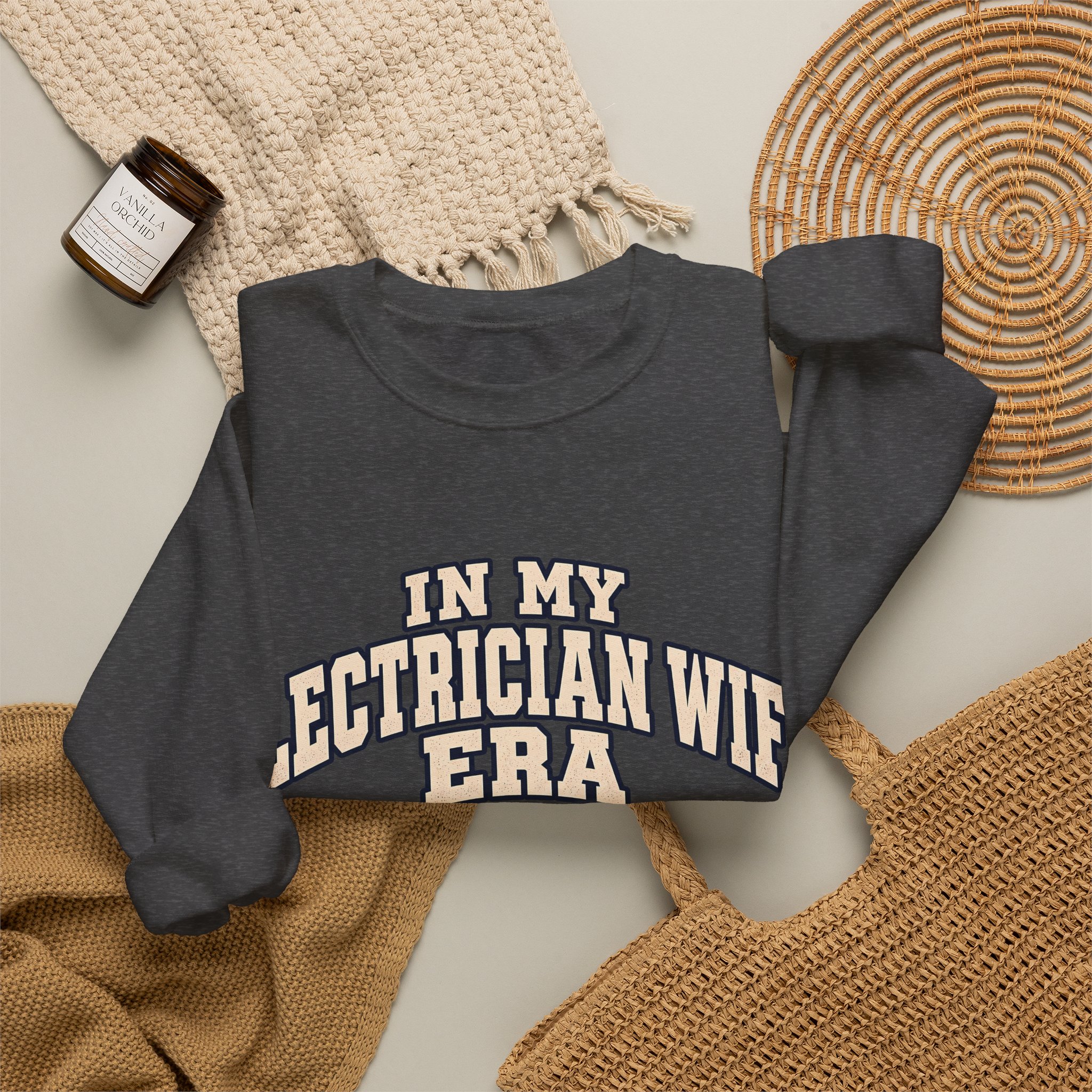 In My Electrician Wife Era Crewneck Sweatshirt - Image 28