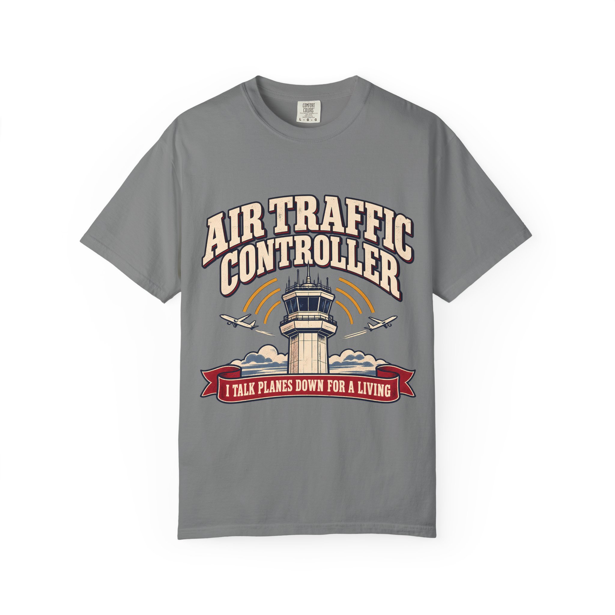 Air Traffic Controller Comfort Colors Tee - Image 13