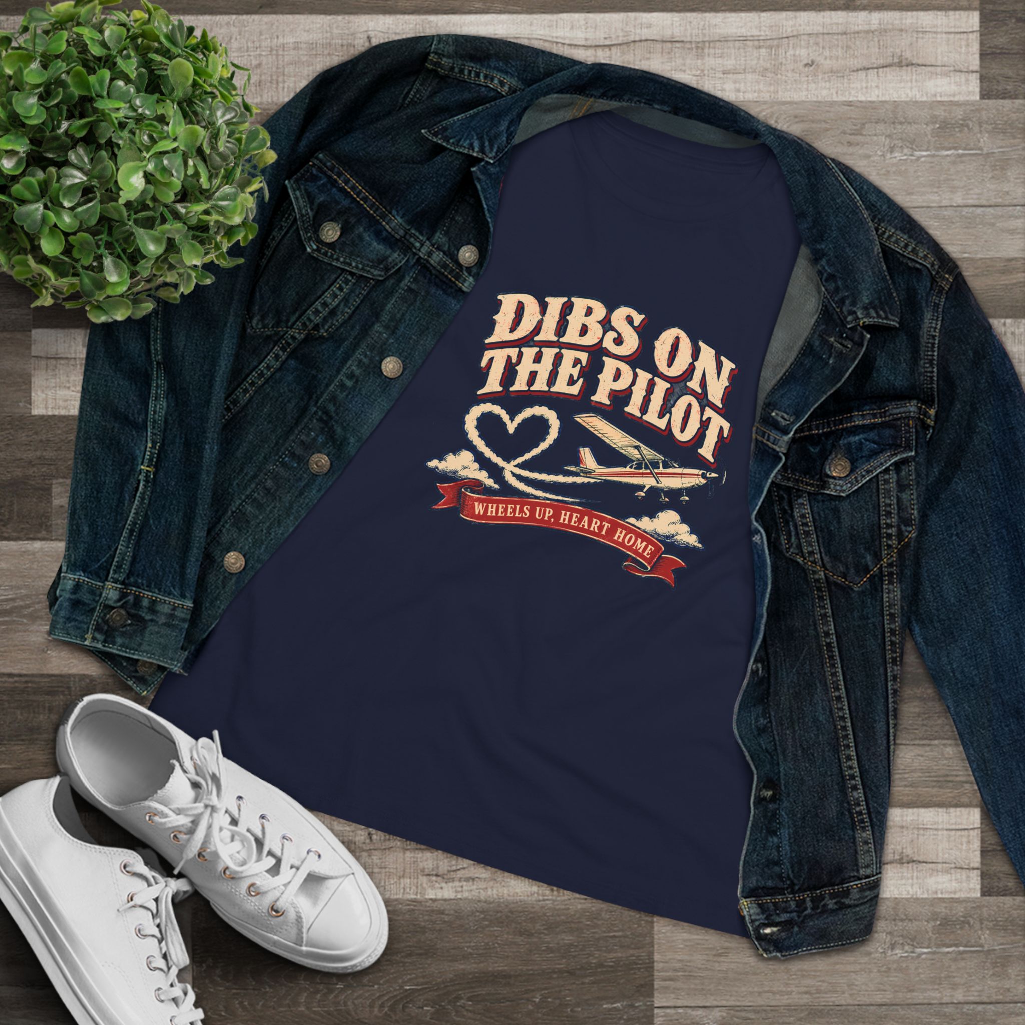 Dibs On The Pilot Women's Relaxed Tee - Image 27