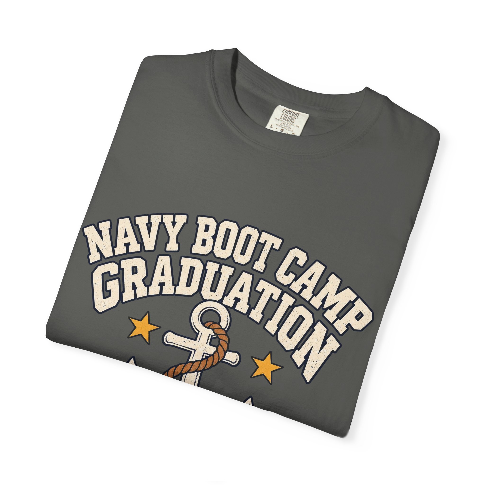 Navy Boot Camp Graduation Comfort Colors Tee - Image 11