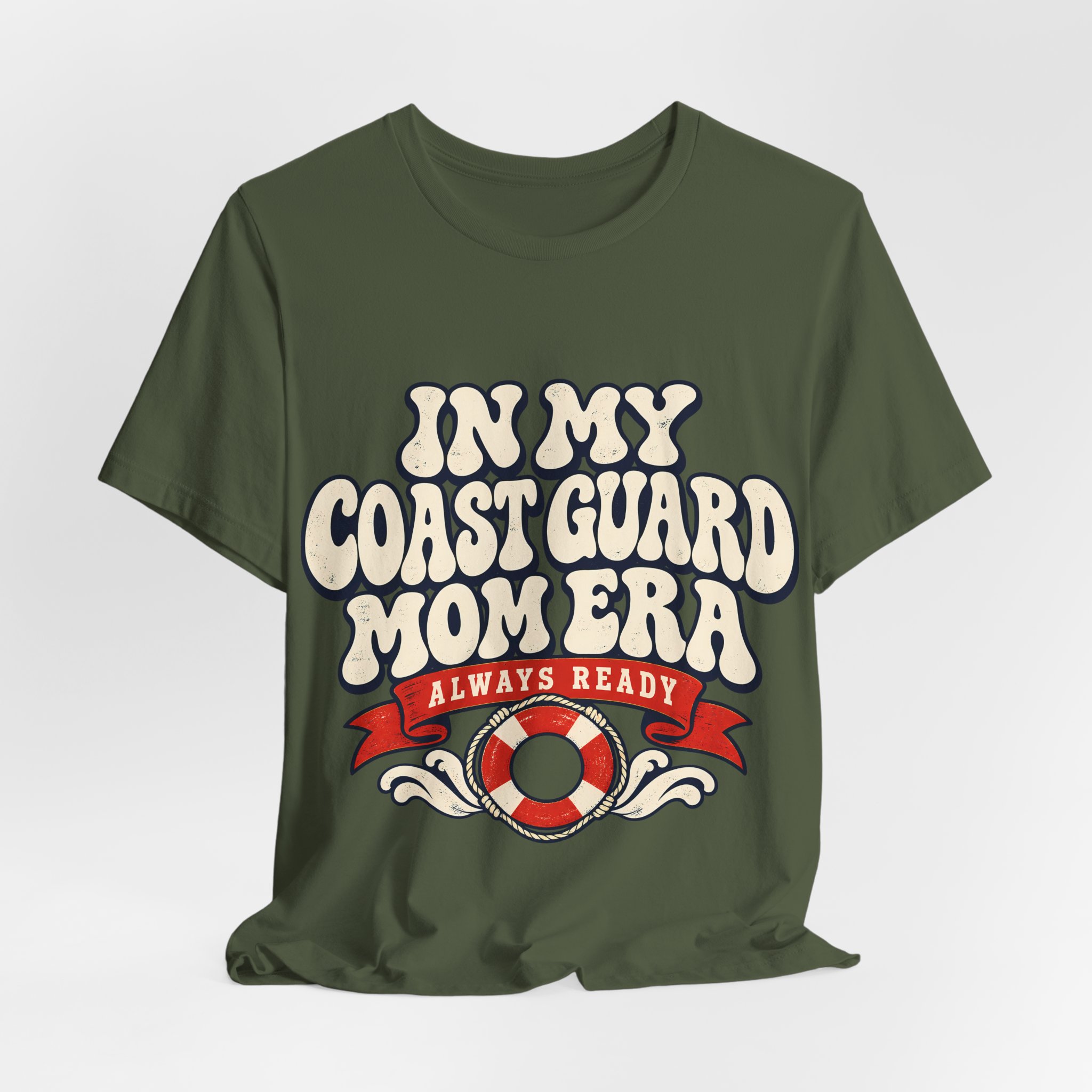 In My Coast Guard Mom Era Soft Cotton Tee - Image 16