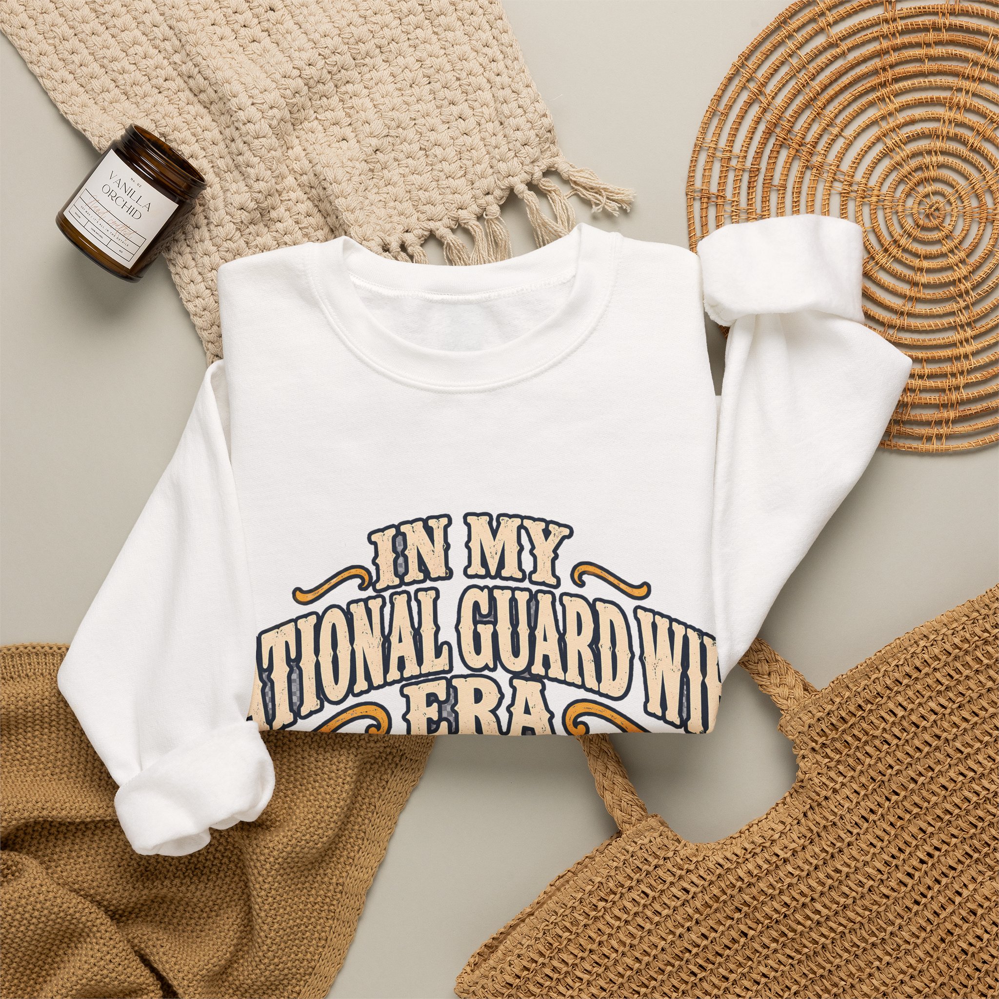 In My National Guard Wife Era Crewneck Sweatshirt - Image 4