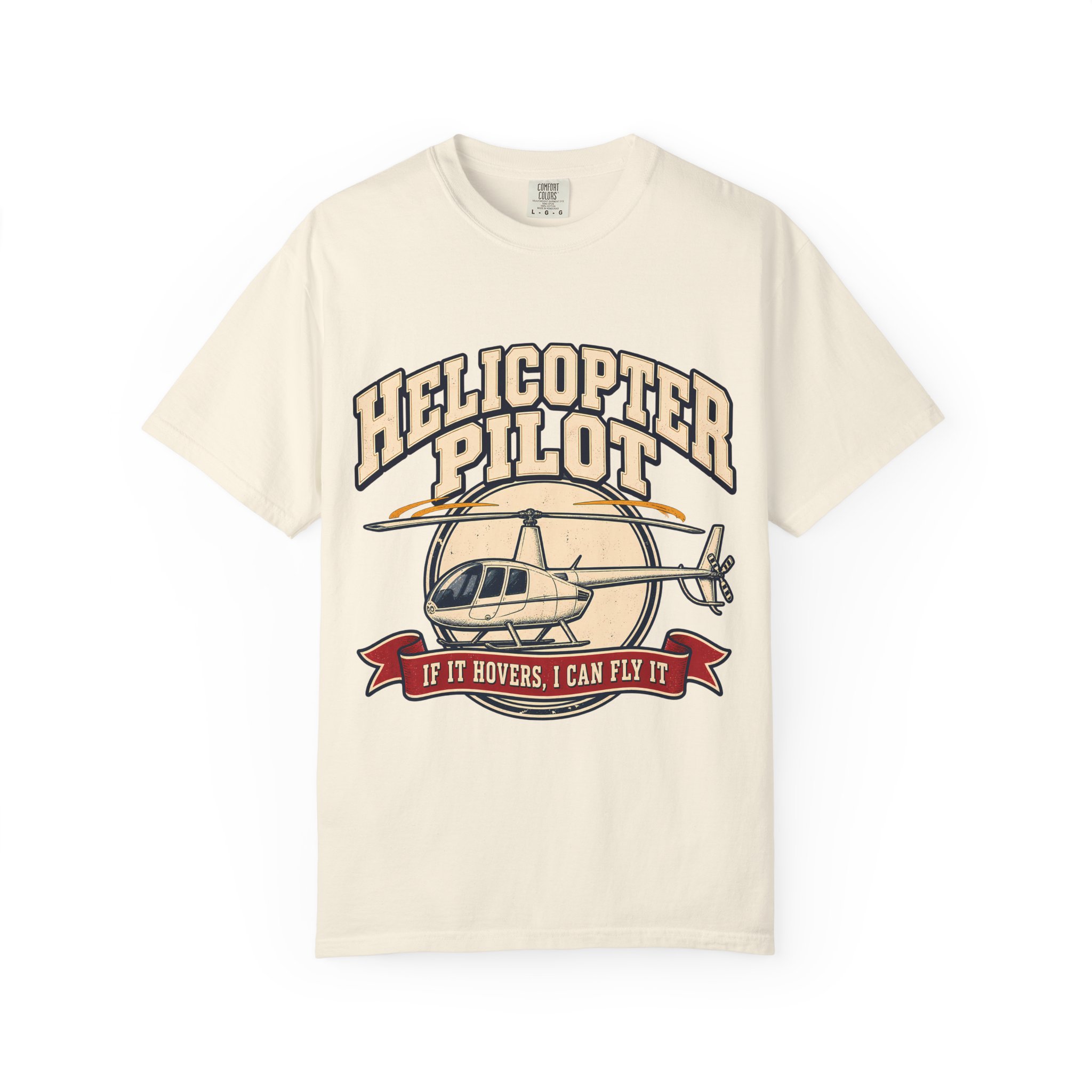 Helicopter Pilot Comfort Colors Tee - Image 5