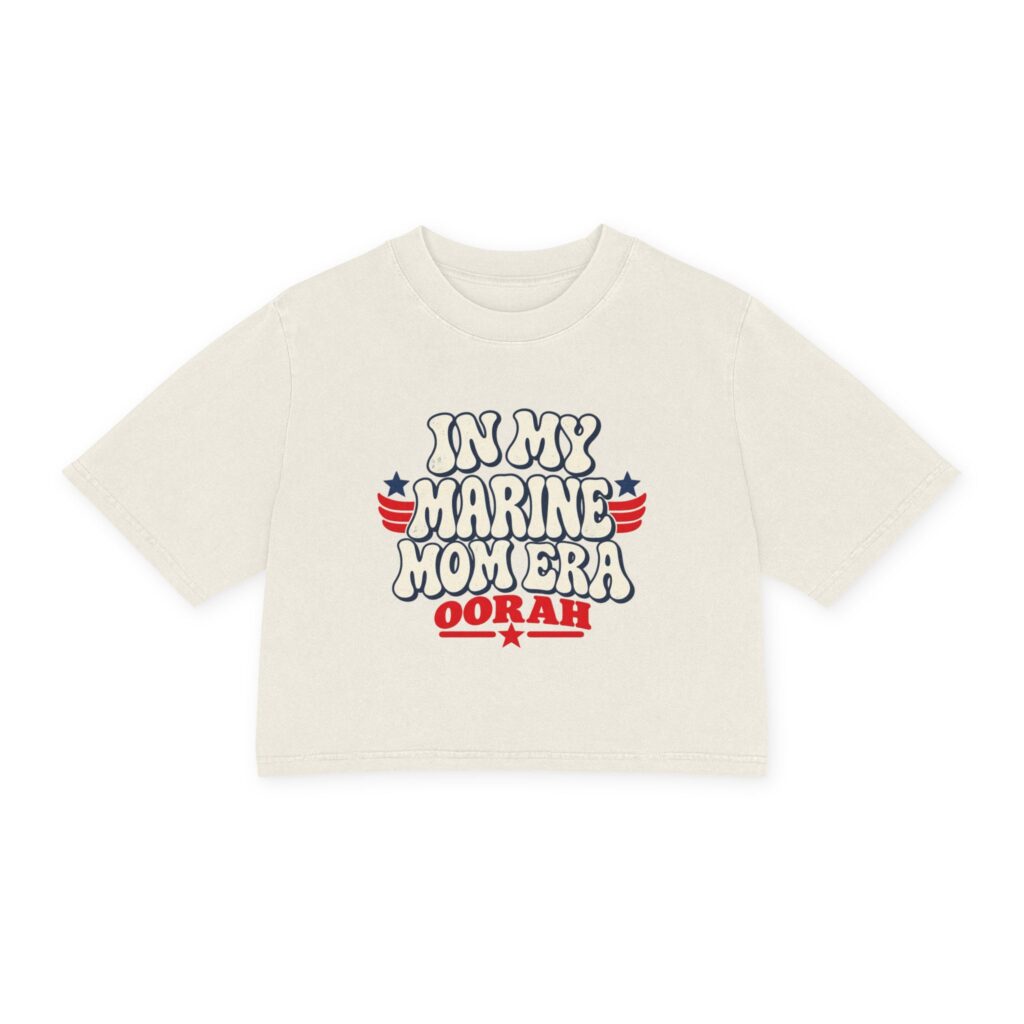 In My Marine Mom Era Women's Cropped Tee