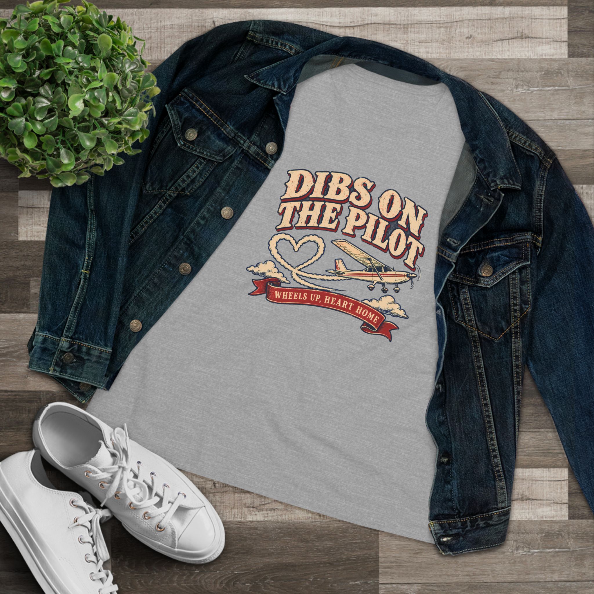 Dibs On The Pilot Women's Relaxed Tee - Image 19