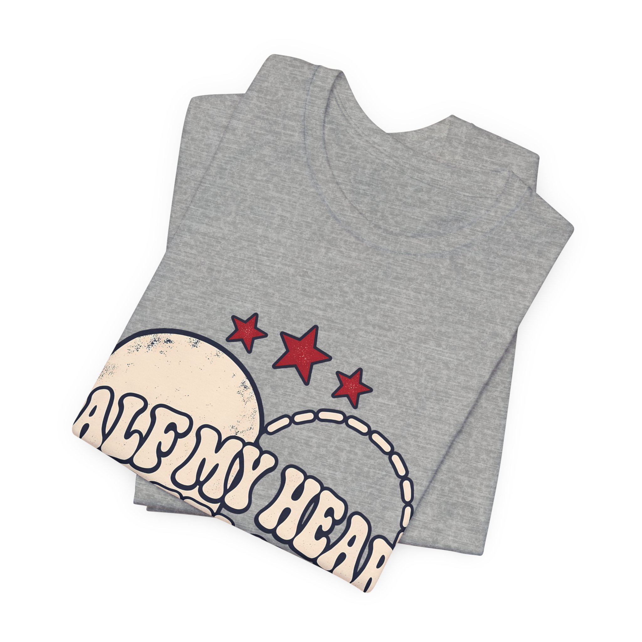 Half My Heart Is Deployed Soft Cotton Tee - Image 19
