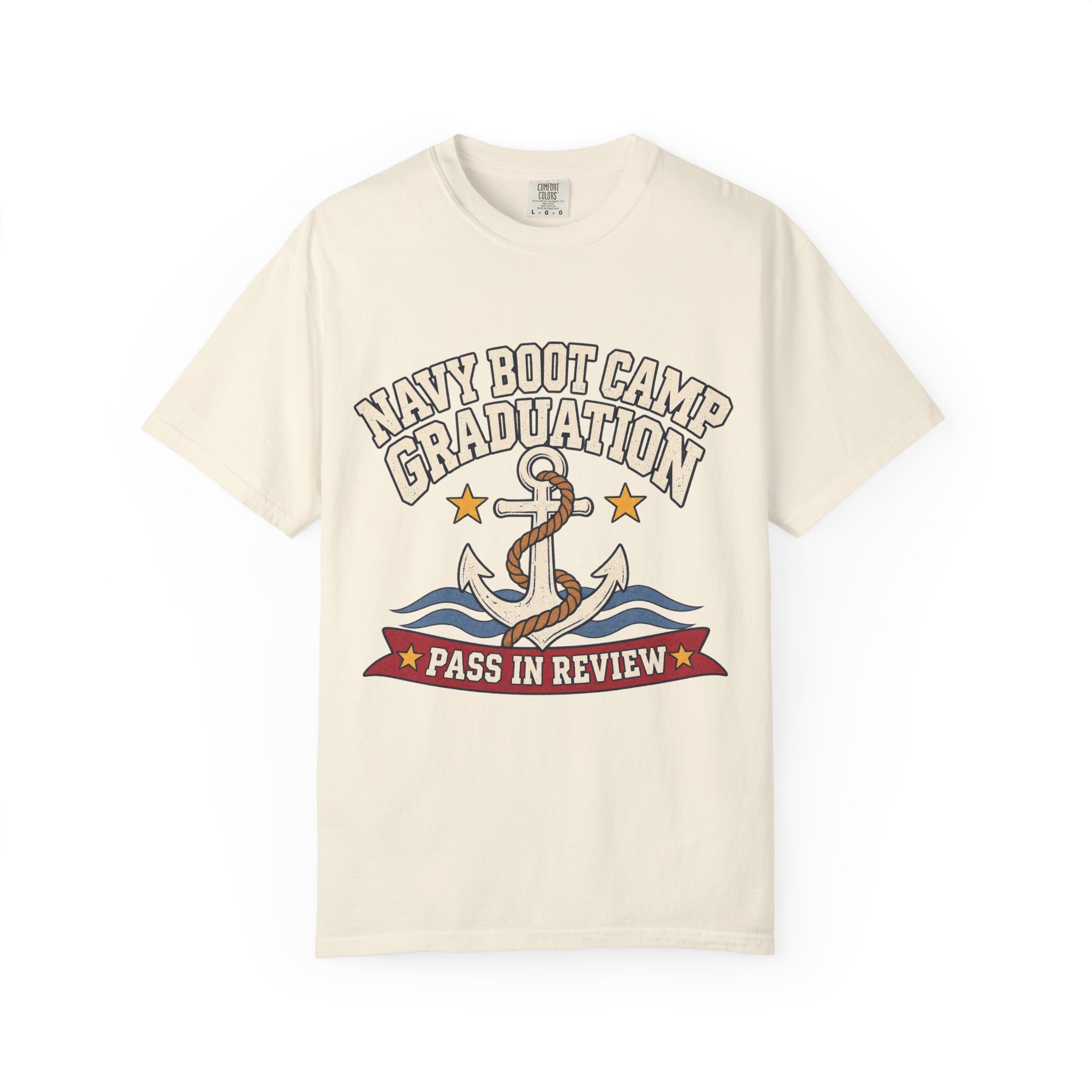 Navy Boot Camp Graduation Comfort Colors Tee - Image 5