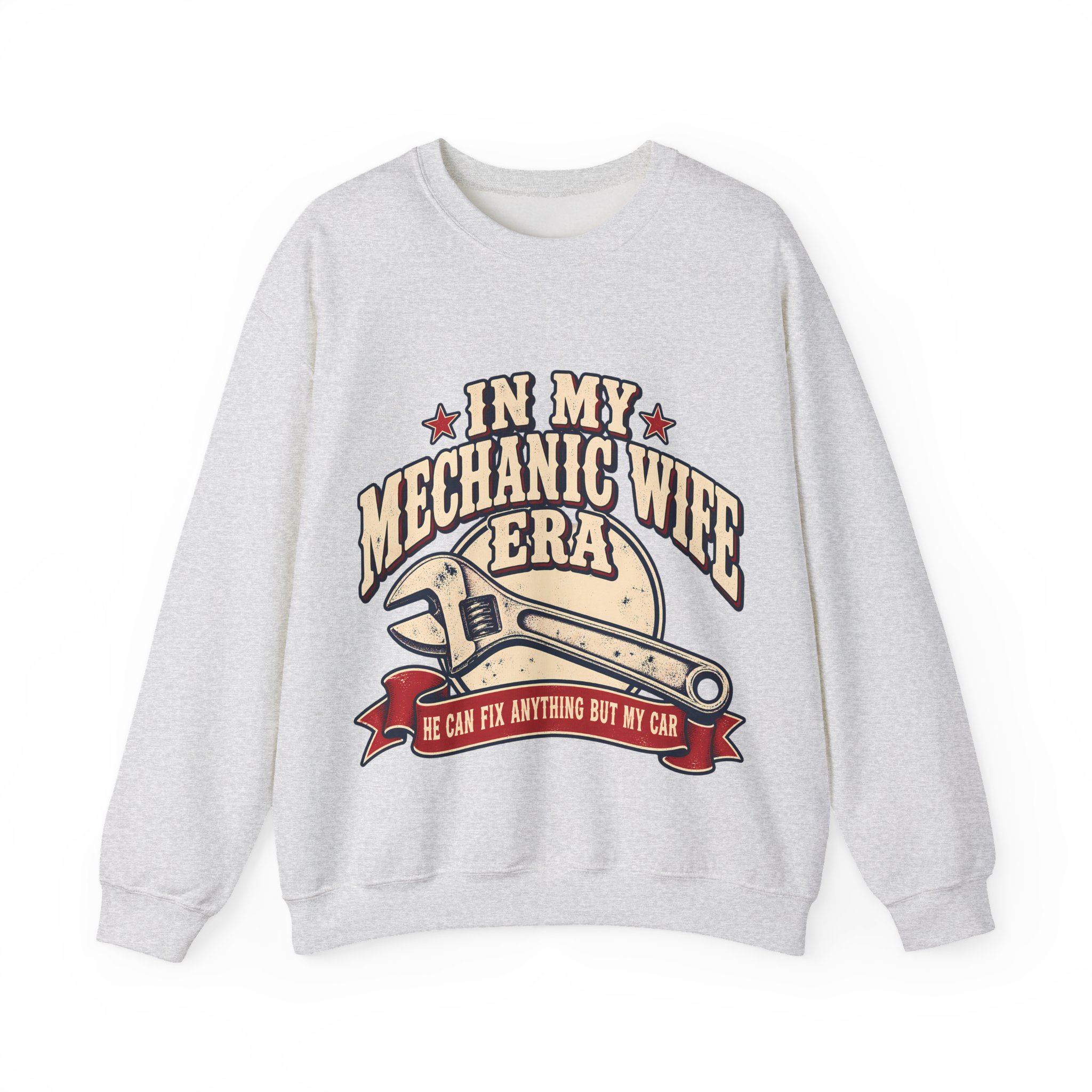 In My Mechanic Wife Era Crewneck Sweatshirt - Image 5