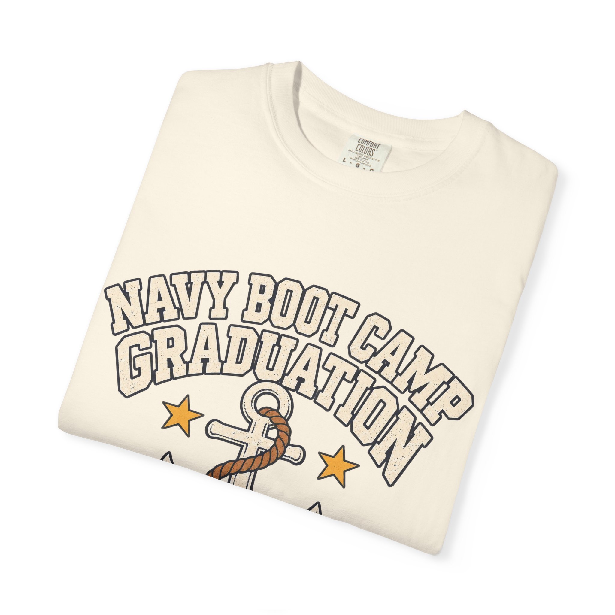 Navy Boot Camp Graduation Comfort Colors Tee - Image 7