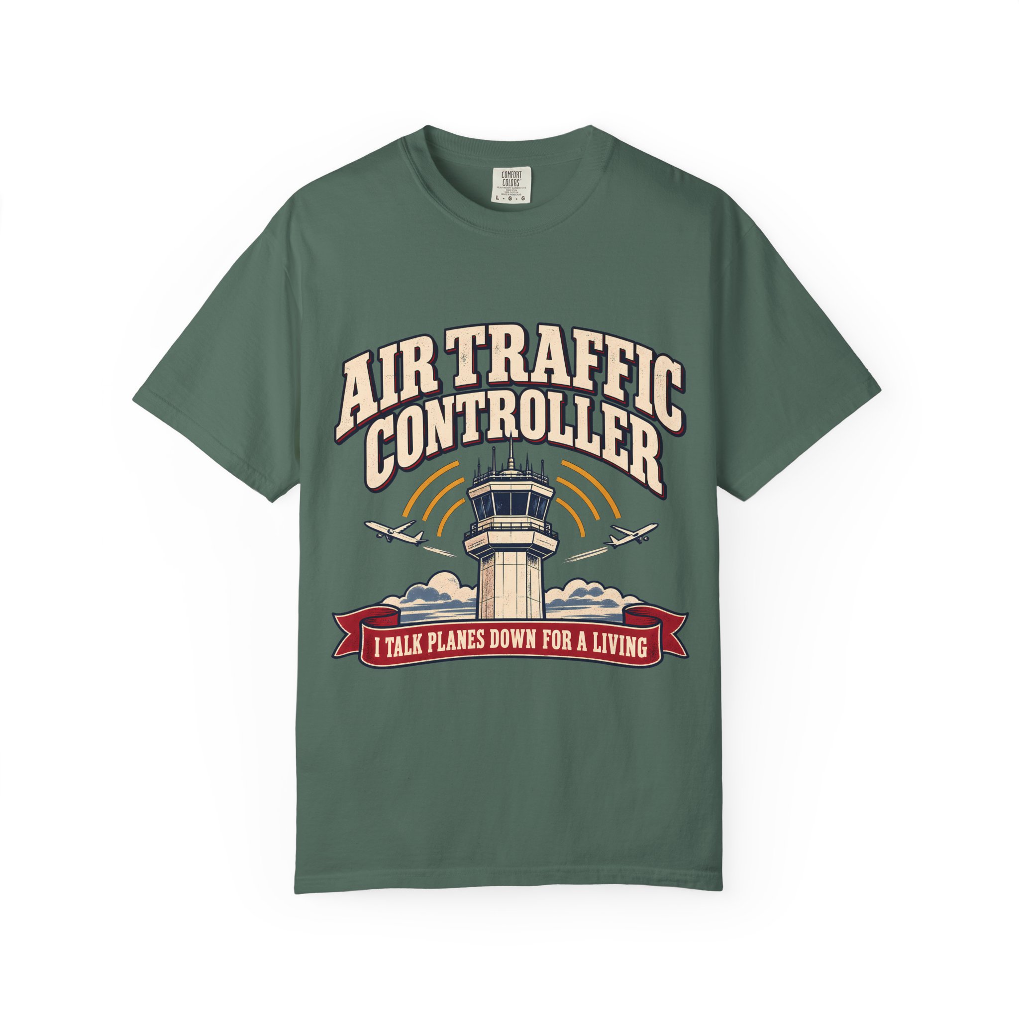 Air Traffic Controller Comfort Colors Tee - Image 17