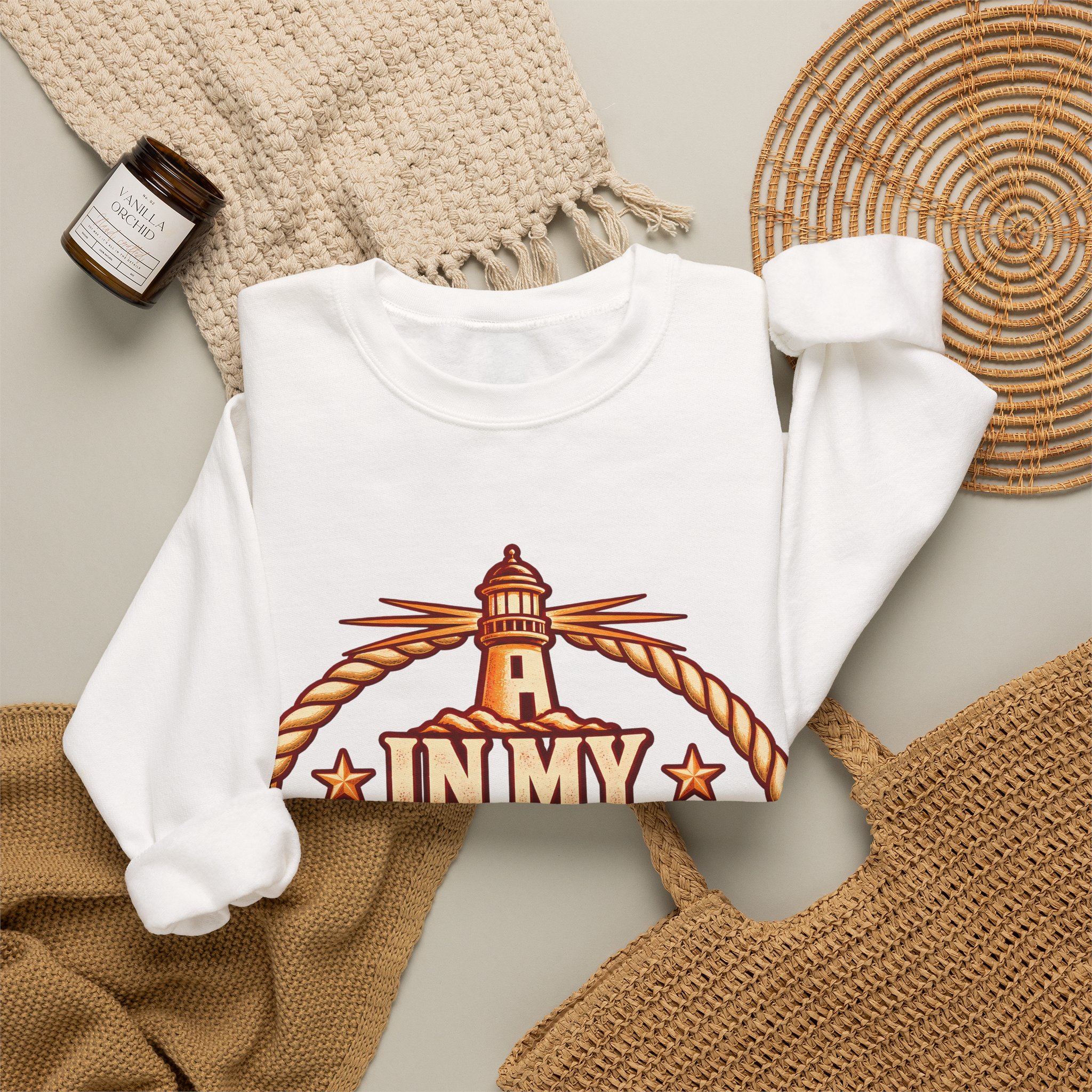 In My Coast Guard Wife Era Crewneck Sweatshirt - Image 4