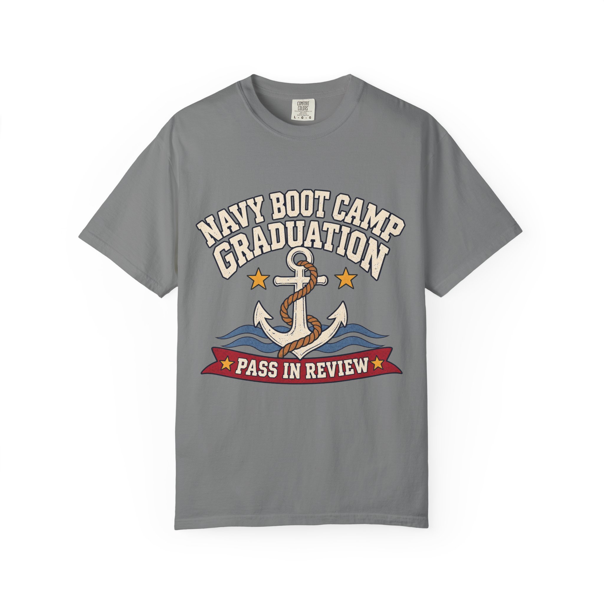 Navy Boot Camp Graduation Comfort Colors Tee - Image 13