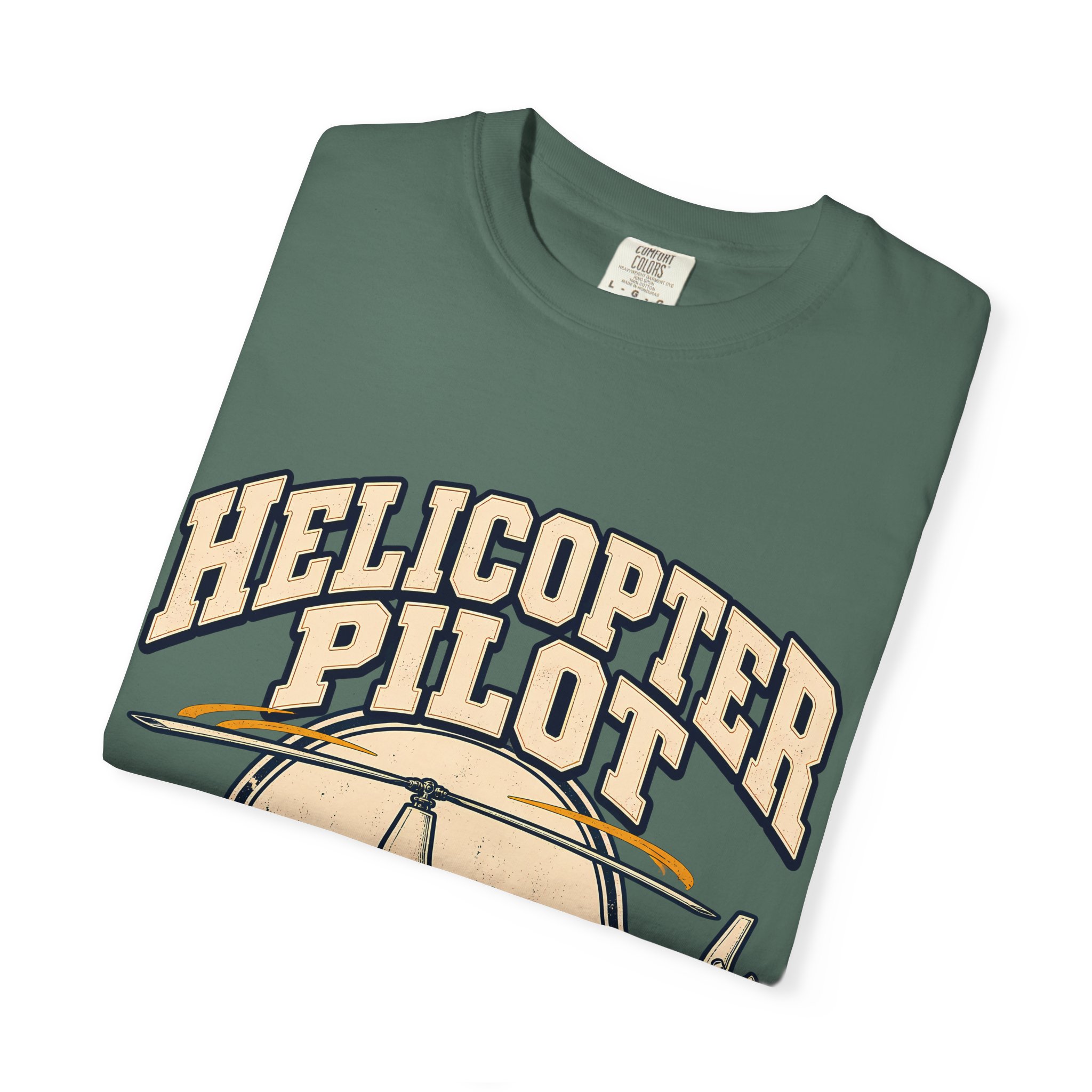 Helicopter Pilot Comfort Colors Tee - Image 19