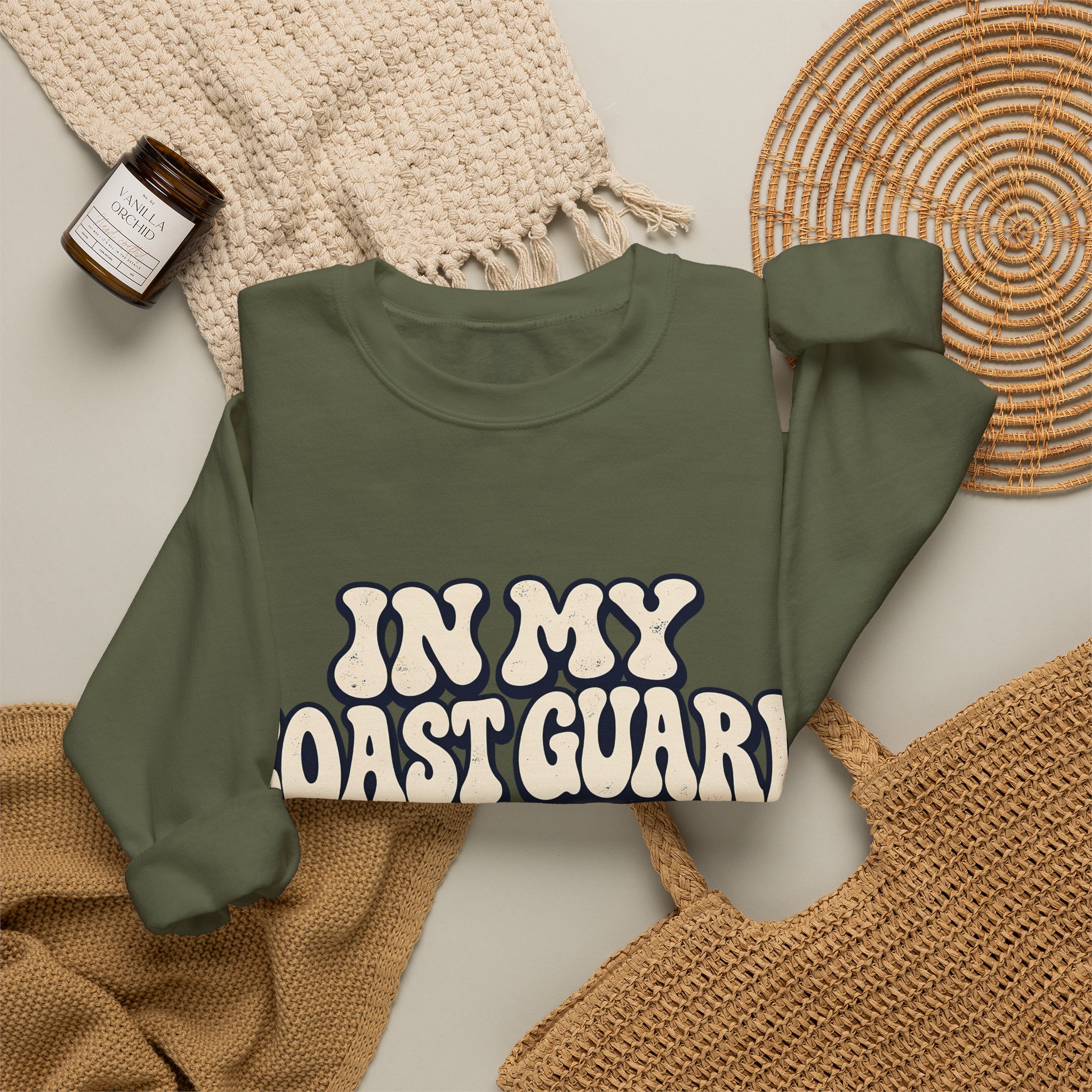 In My Coast Guard Mom Era Crewneck Sweatshirt - Image 24