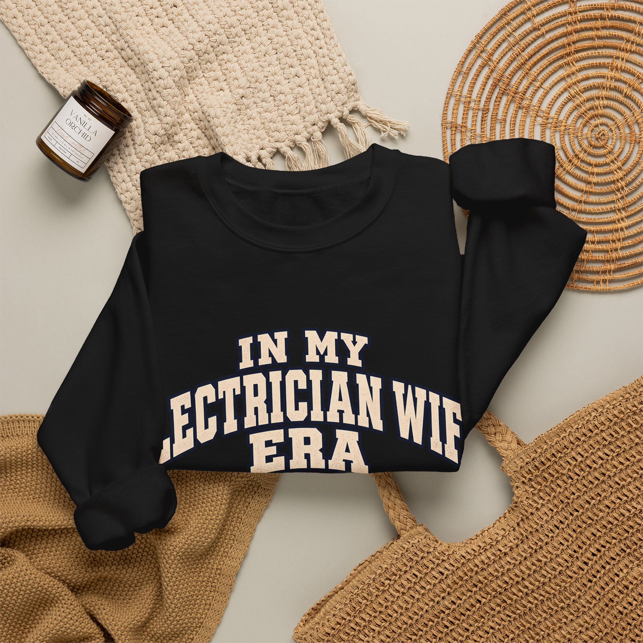 In My Electrician Wife Era Crewneck Sweatshirt - Image 12