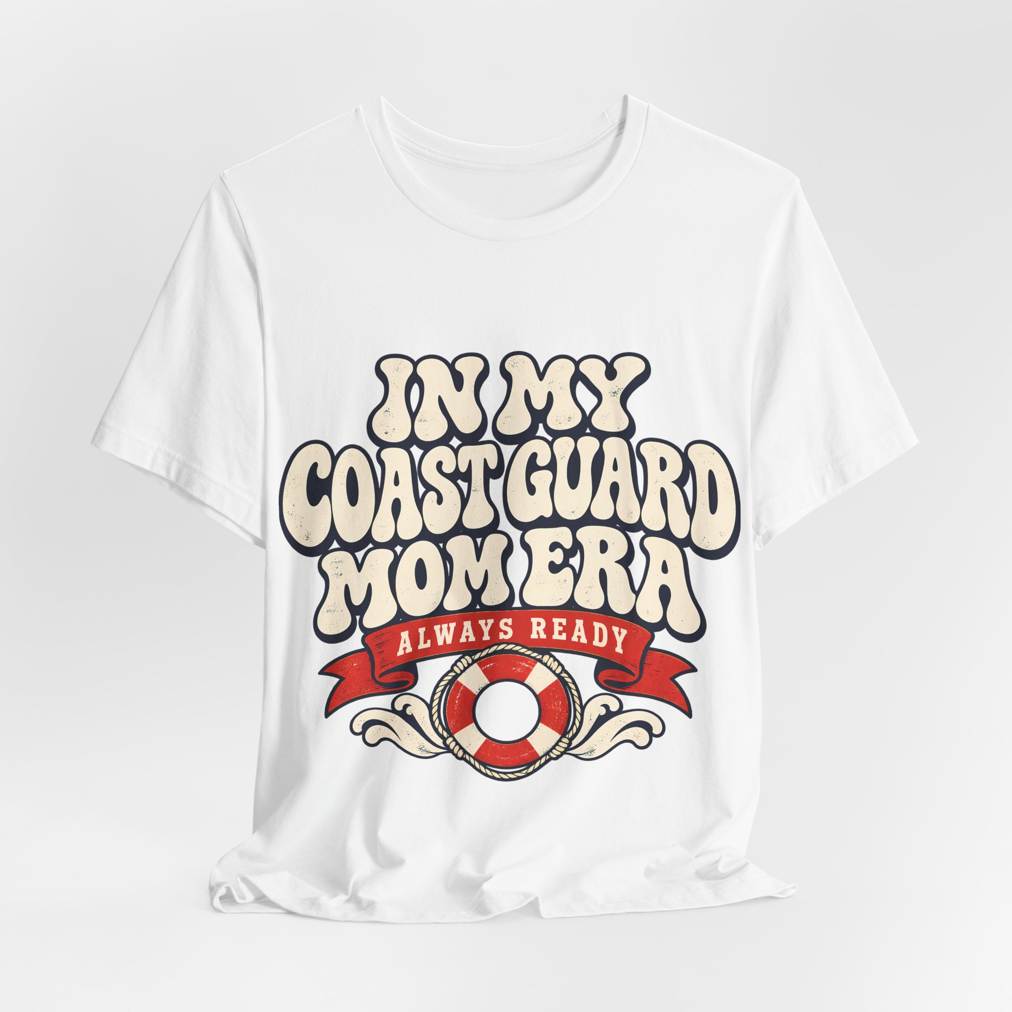 In My Coast Guard Mom Era Soft Cotton Tee - Image 4