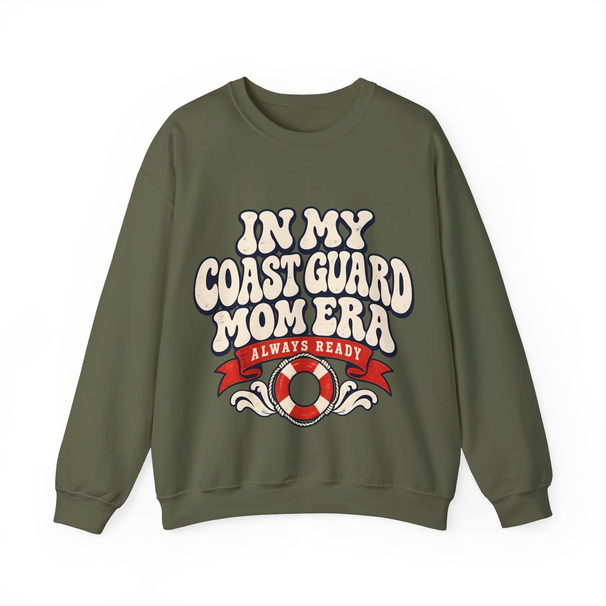 In My Coast Guard Mom Era Crewneck Sweatshirt - Image 21