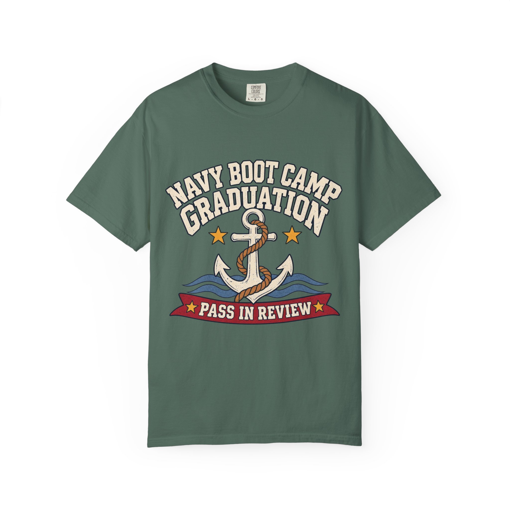 Navy Boot Camp Graduation Comfort Colors Tee - Image 17