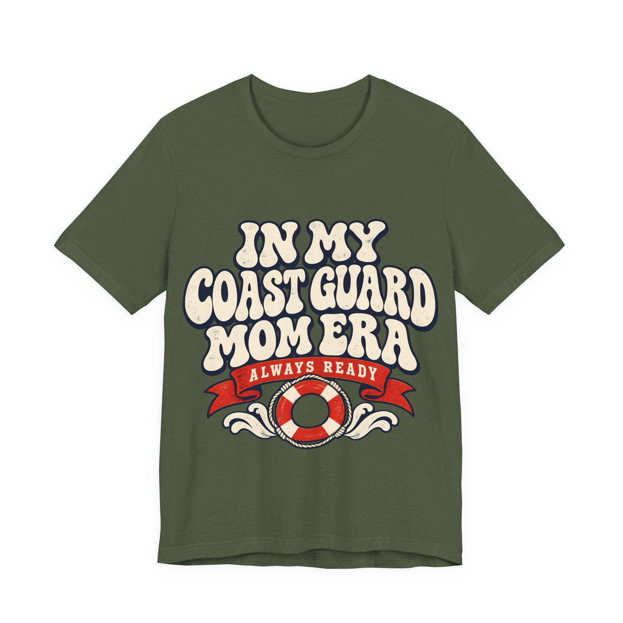 In My Coast Guard Mom Era Soft Cotton Tee - Image 13