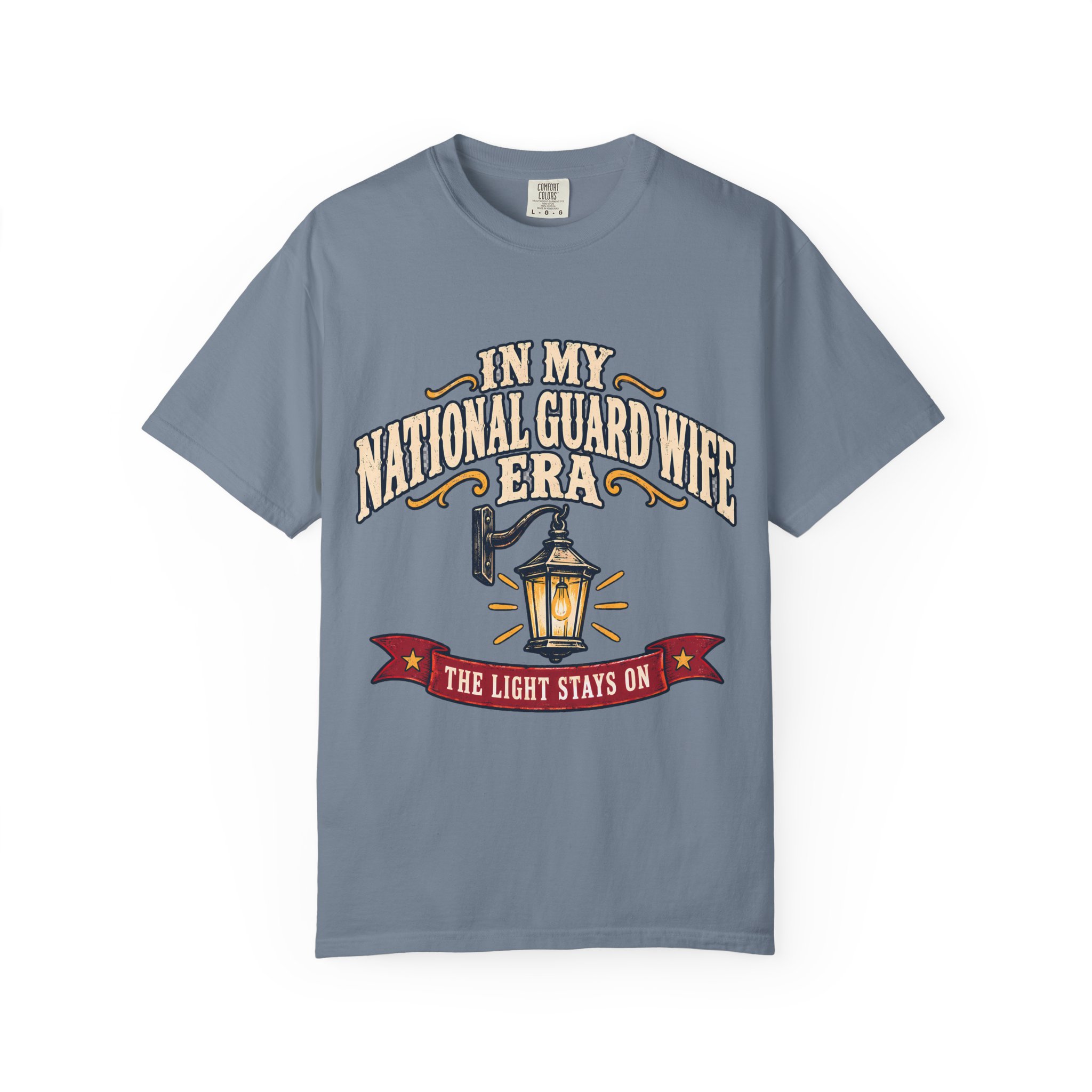 In My National Guard Wife Era Comfort Colors Tee - Image 21