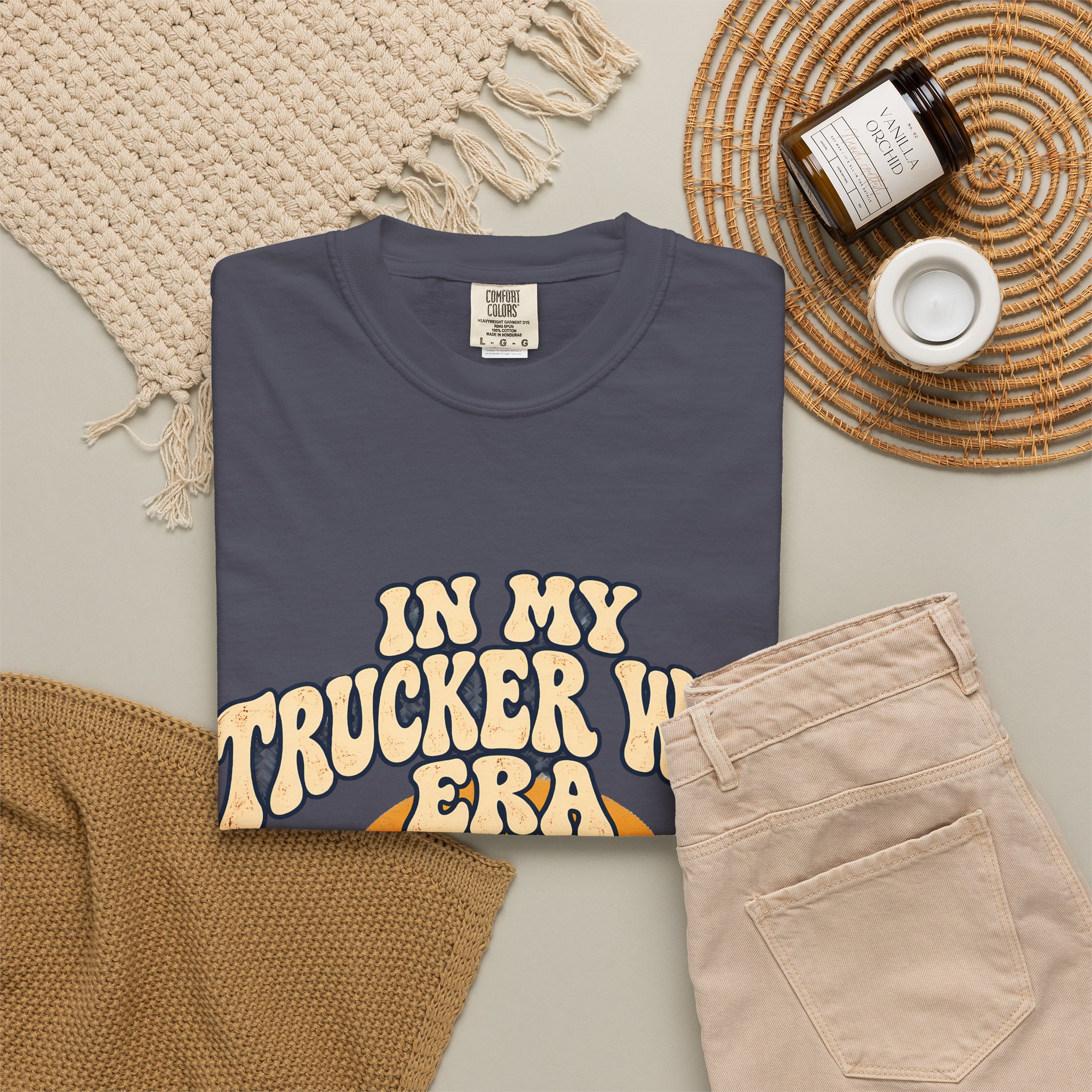 In My Trucker Wife Era Comfort Colors Tee - Image 32