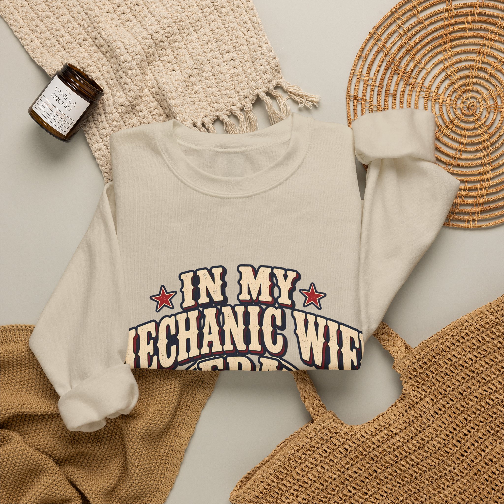 In My Mechanic Wife Era Crewneck Sweatshirt - Image 16