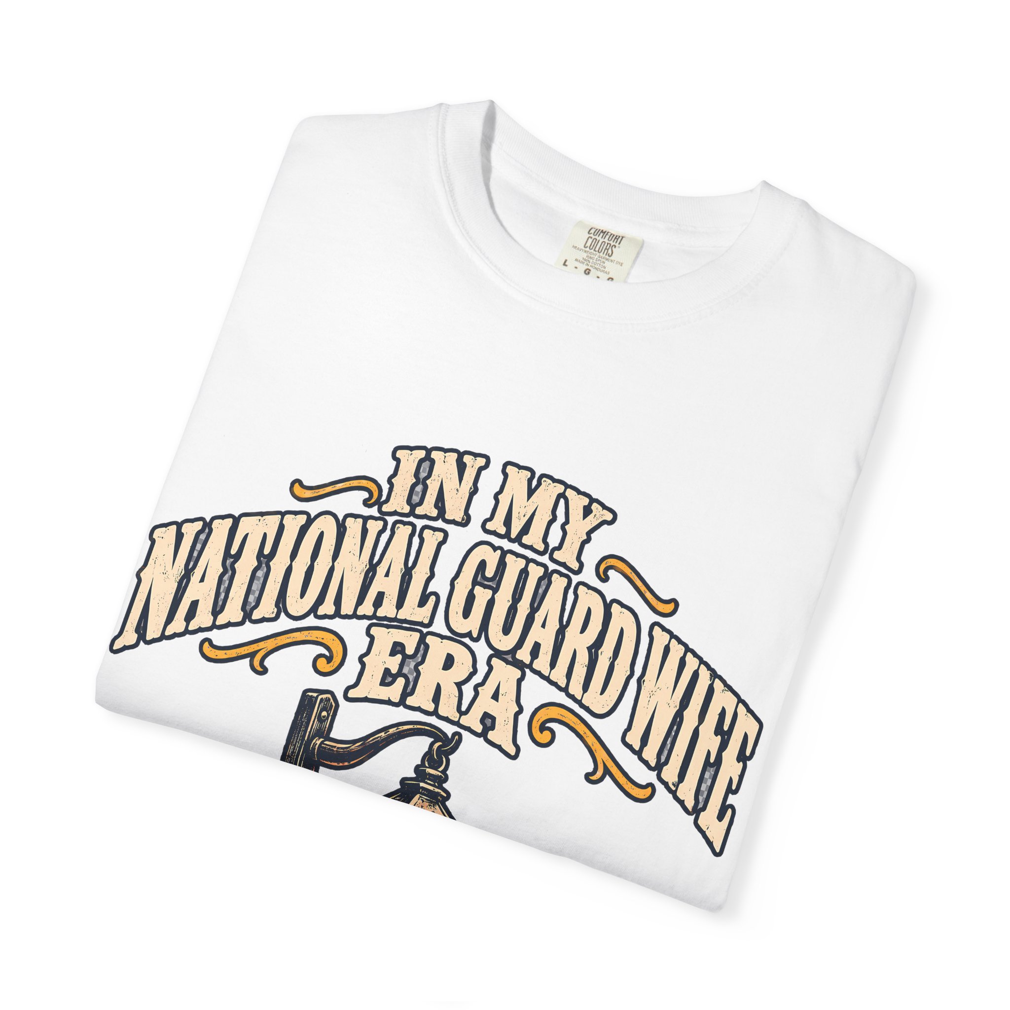 In My National Guard Wife Era Comfort Colors Tee - Image 3