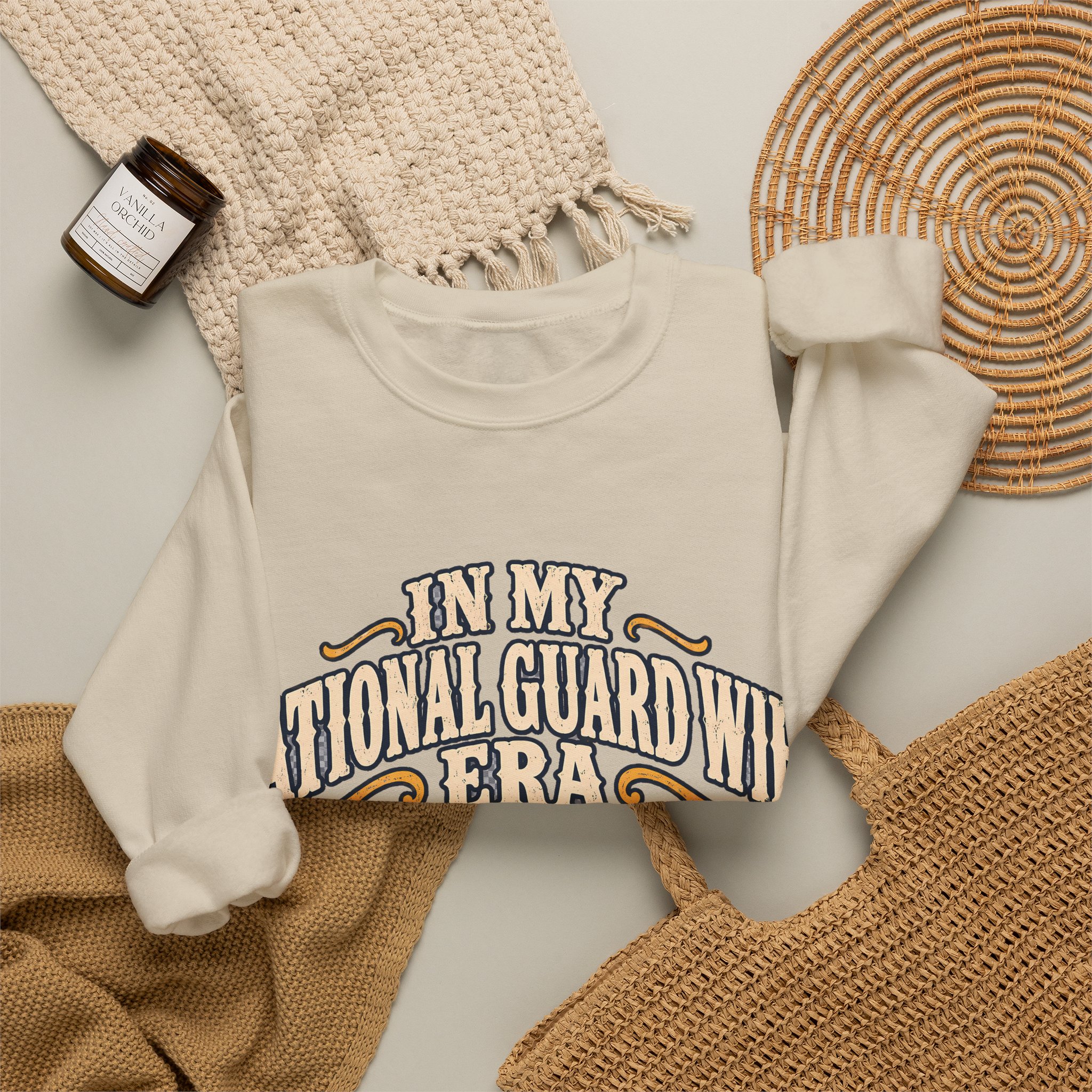 In My National Guard Wife Era Crewneck Sweatshirt - Image 16