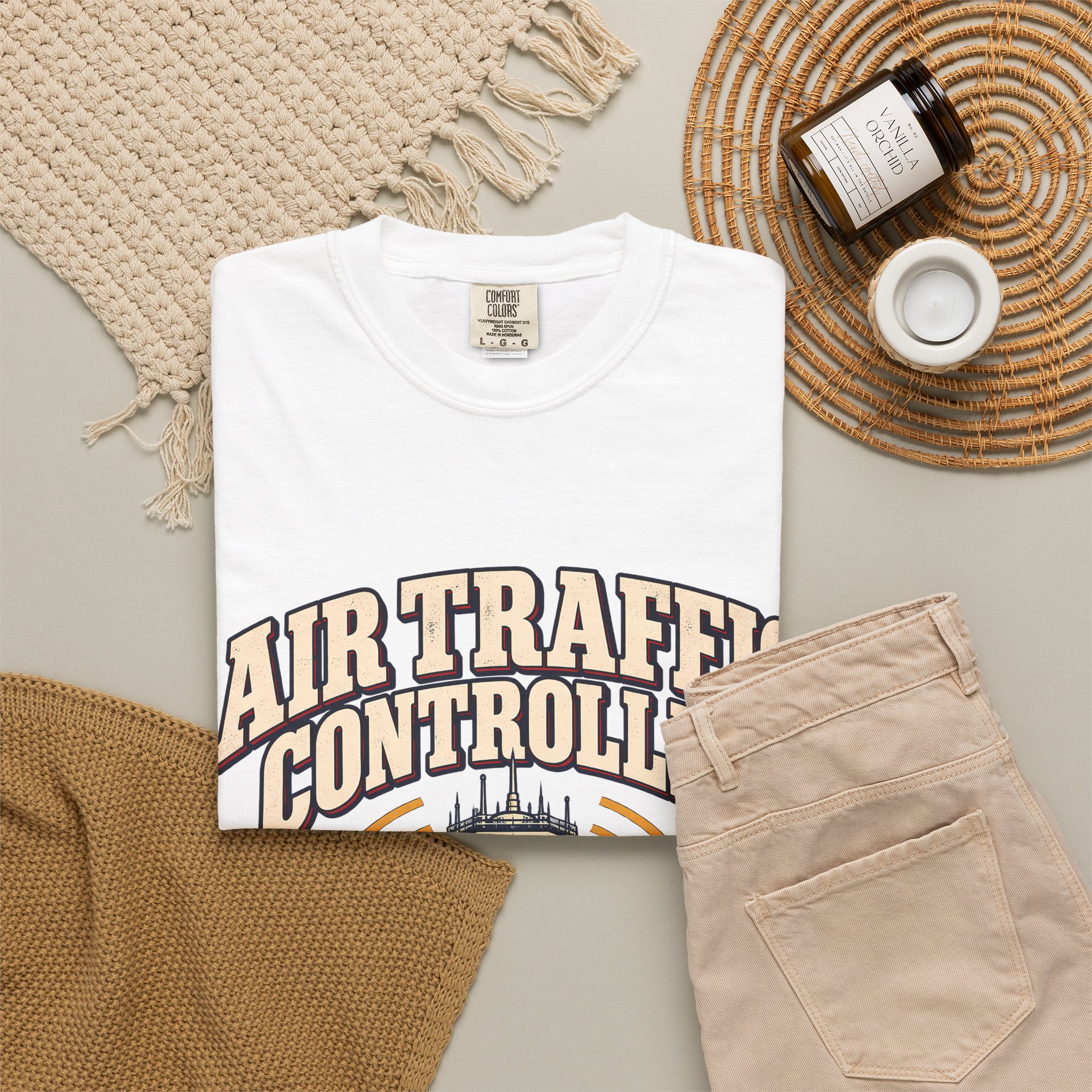 Air Traffic Controller Comfort Colors Tee - Image 4