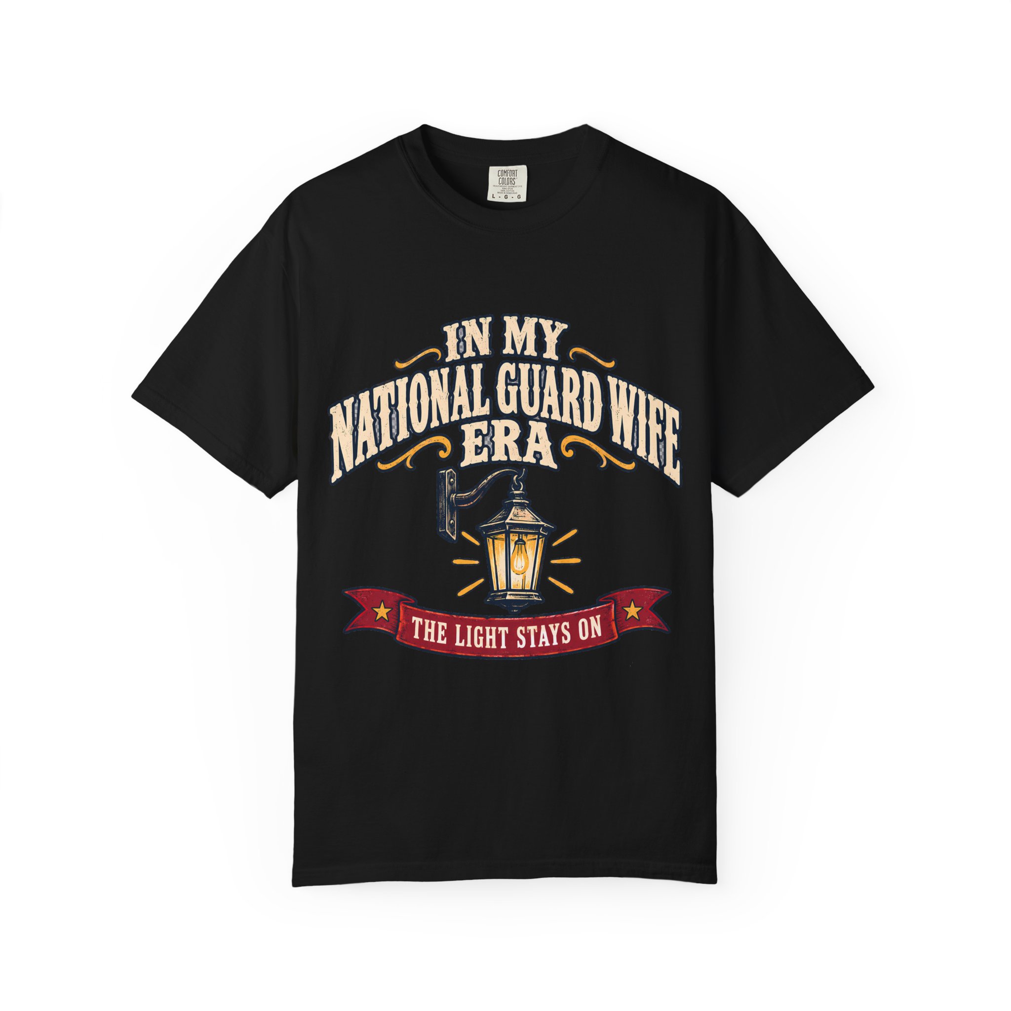 In My National Guard Wife Era Comfort Colors Tee - Image 25