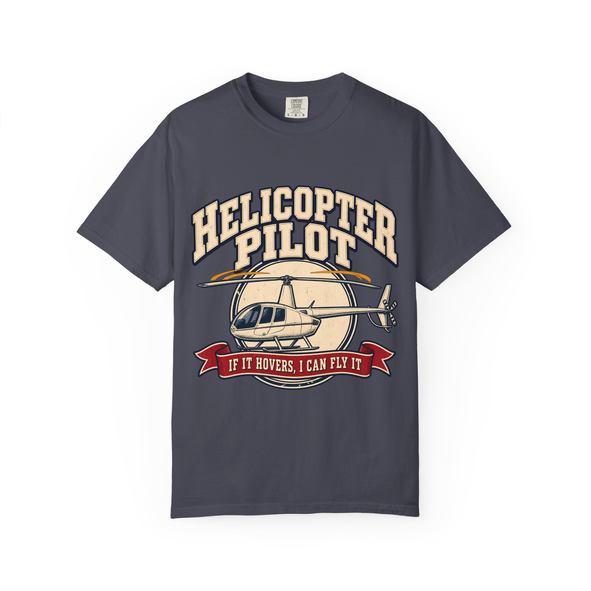 Helicopter Pilot Comfort Colors Tee - Image 29