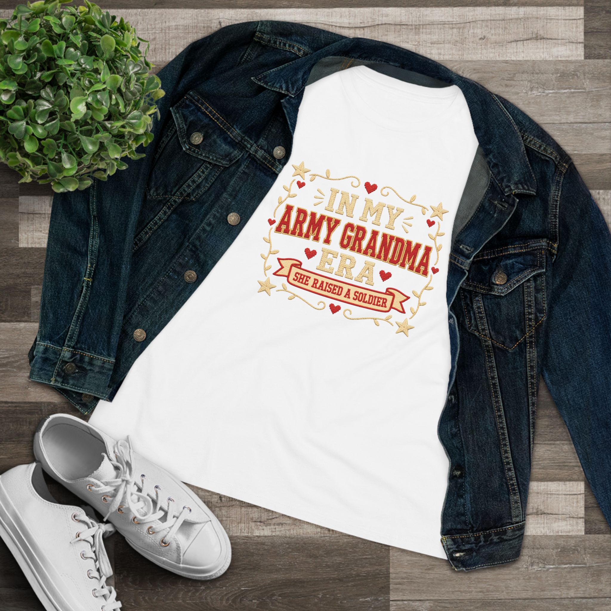 In My Army Grandma Era Women's Relaxed Tee - Image 3
