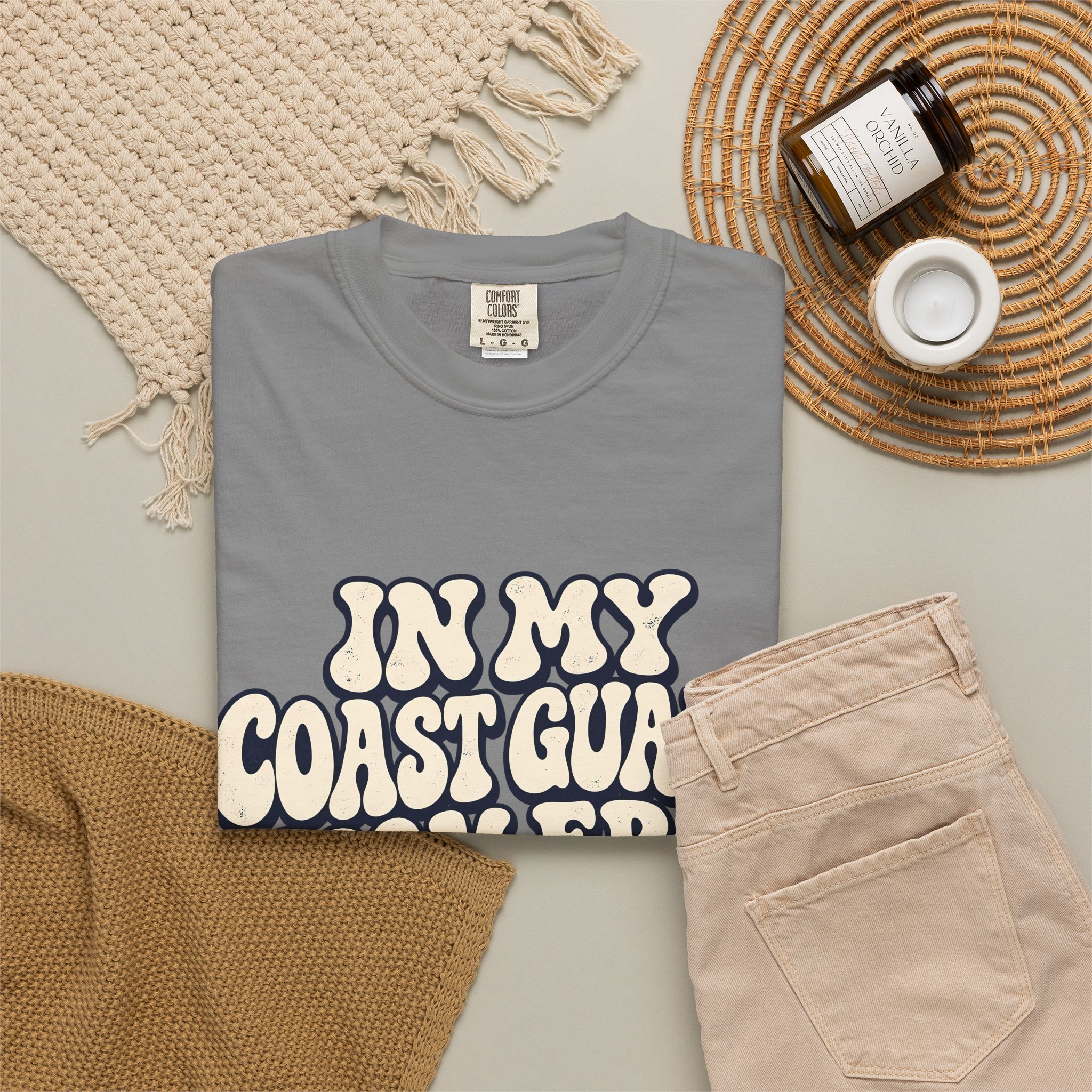 In My Coast Guard Mom Era Comfort Colors Tee - Image 16