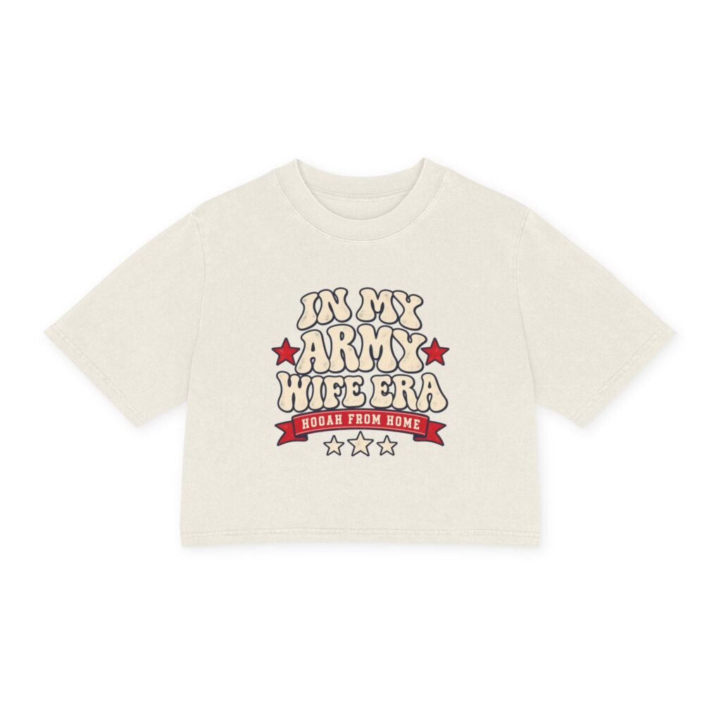 In My Army Wife Era Women's Cropped Tee