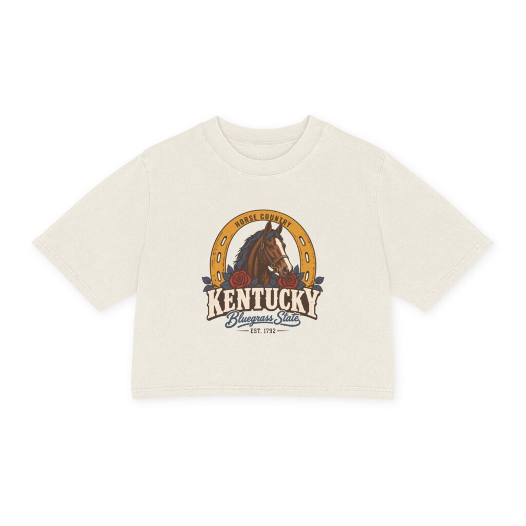 Kentucky Horse Country Women's Cropped Tee