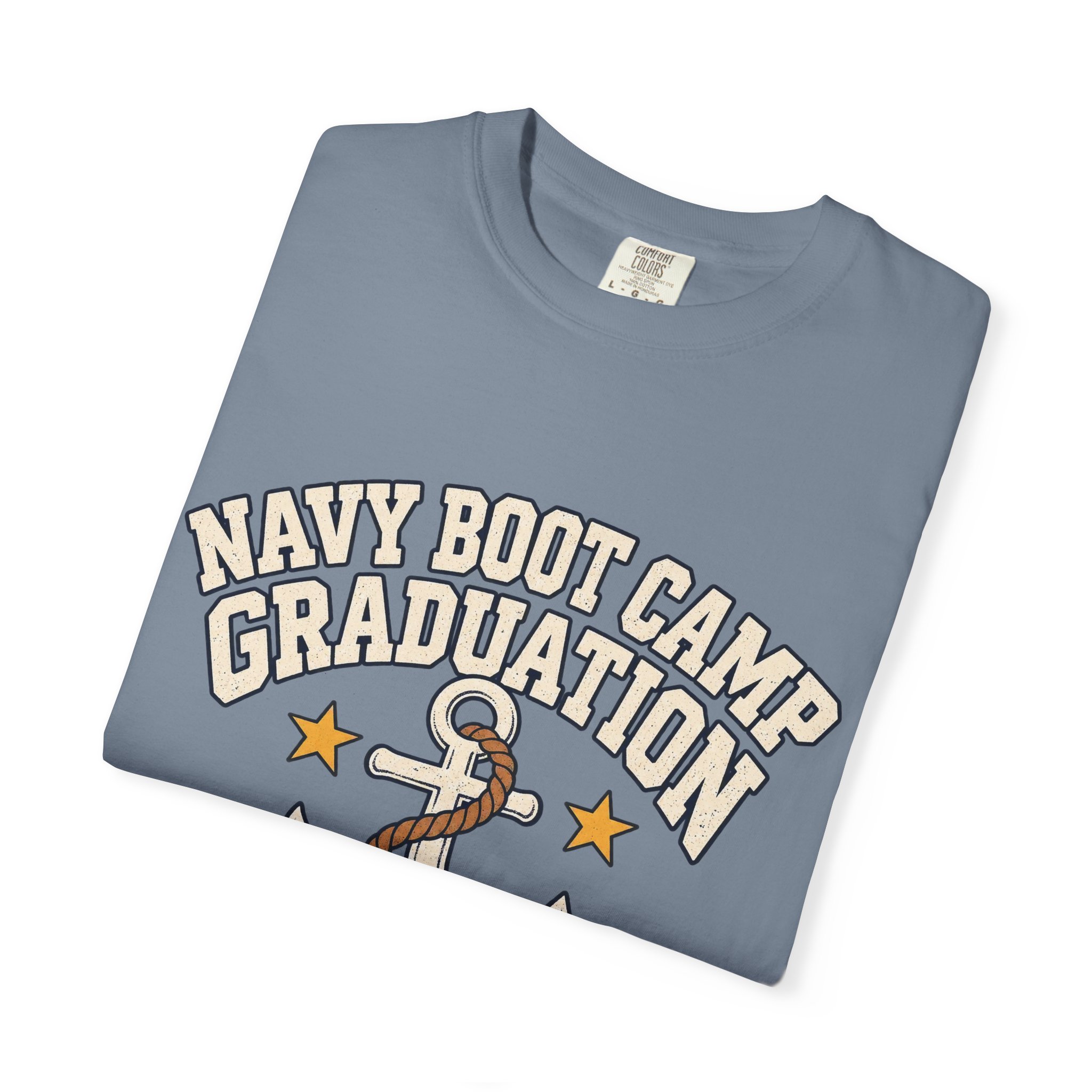 Navy Boot Camp Graduation Comfort Colors Tee - Image 23