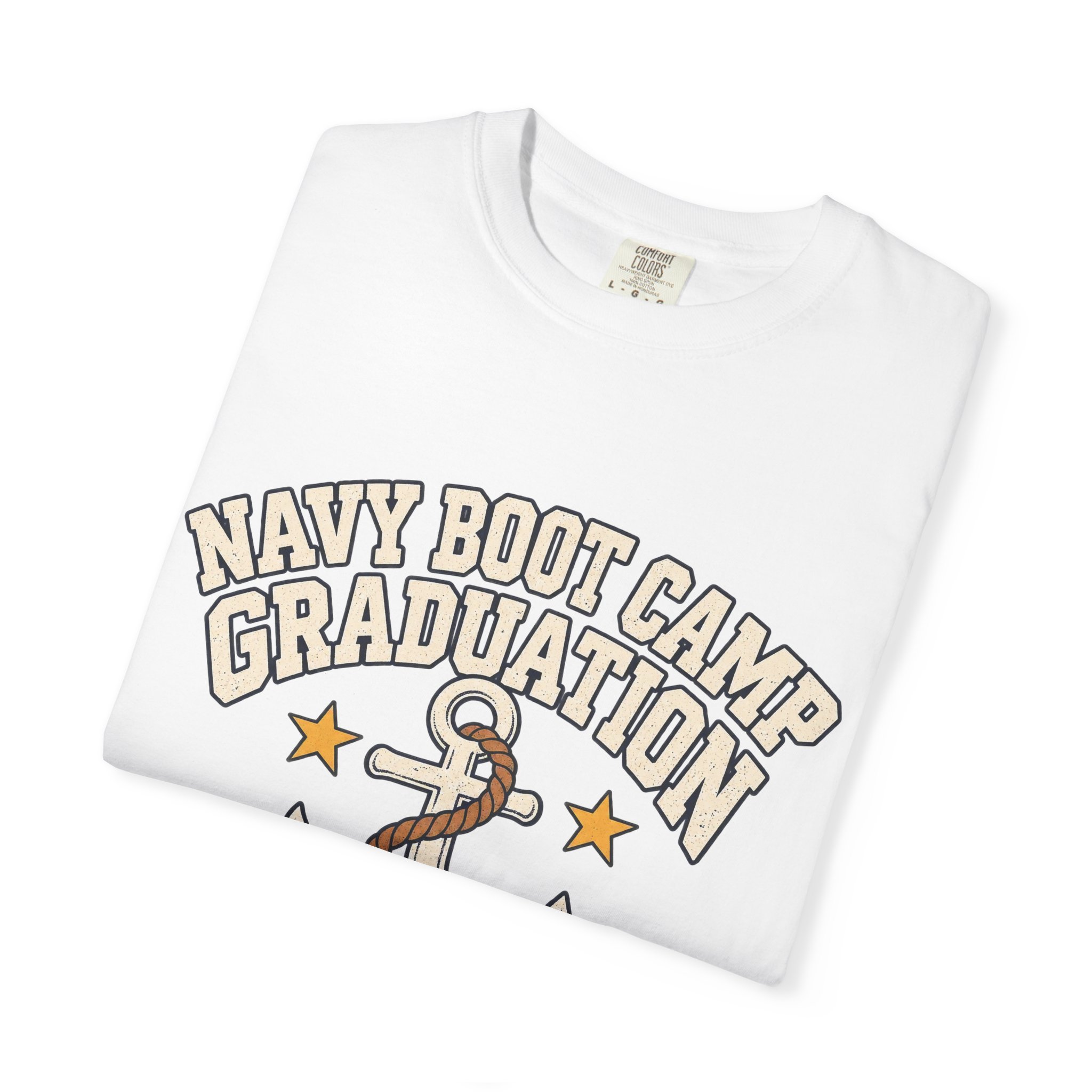 Navy Boot Camp Graduation Comfort Colors Tee - Image 3