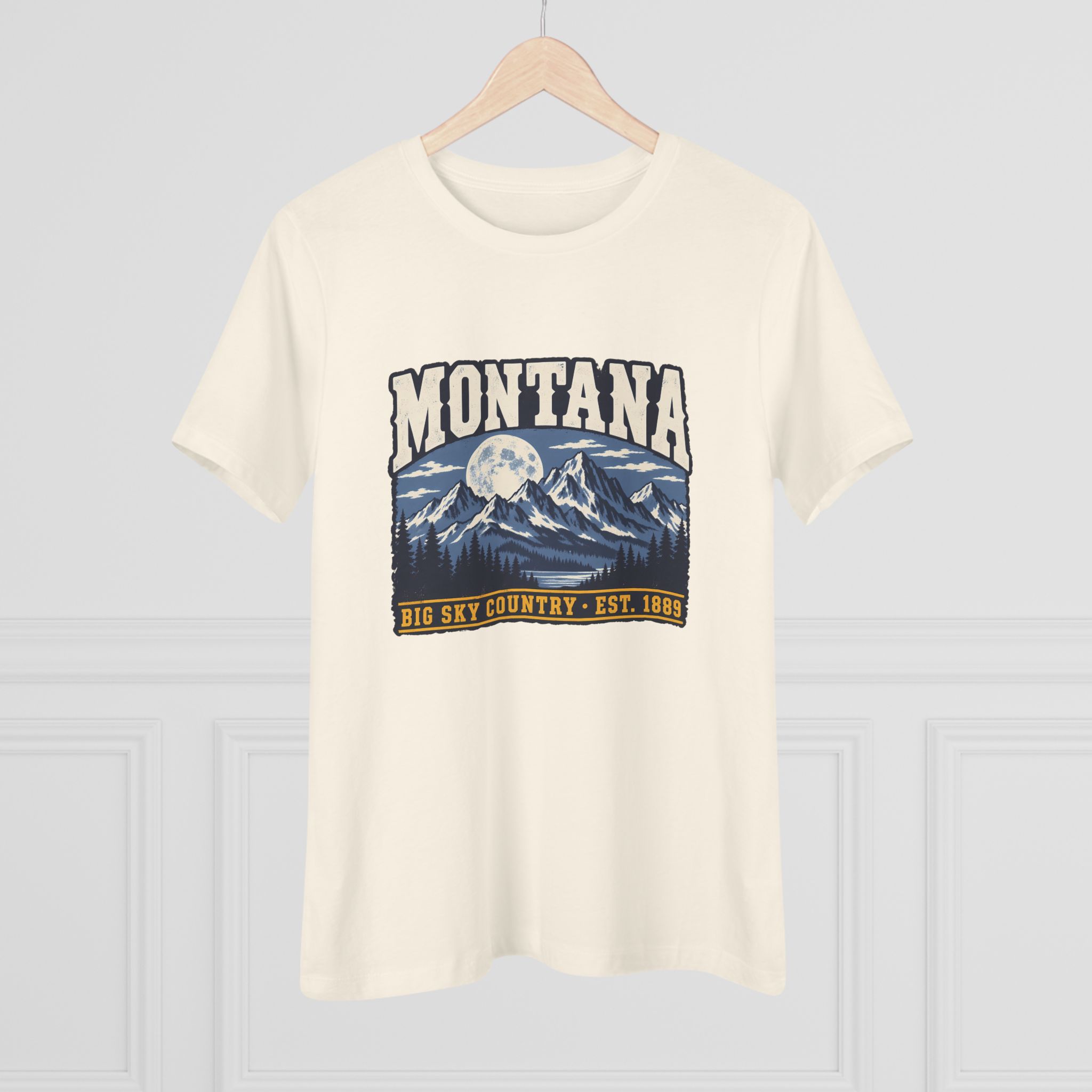 Montana Big Sky Country Women's Relaxed Tee in Natural