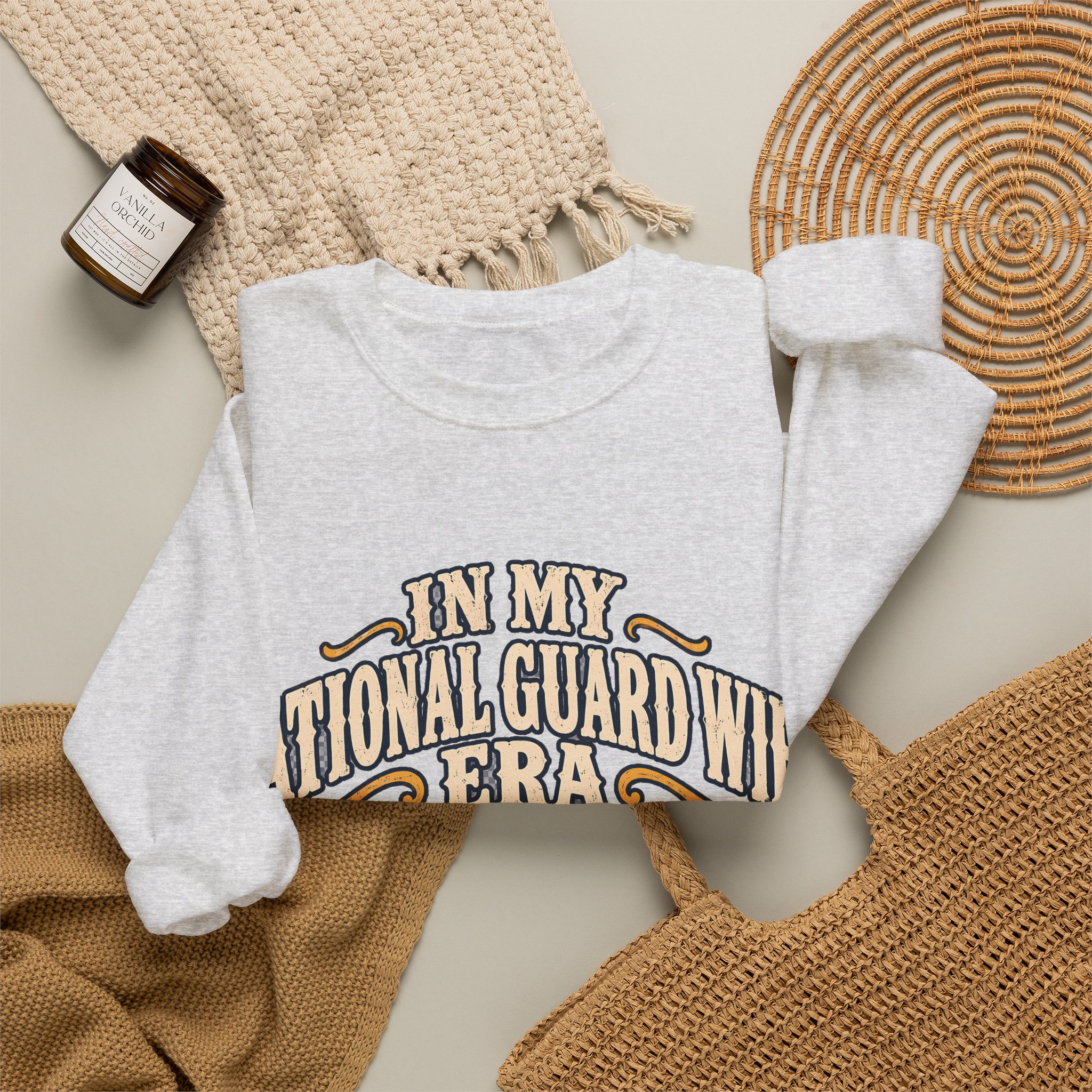 In My National Guard Wife Era Crewneck Sweatshirt - Image 8