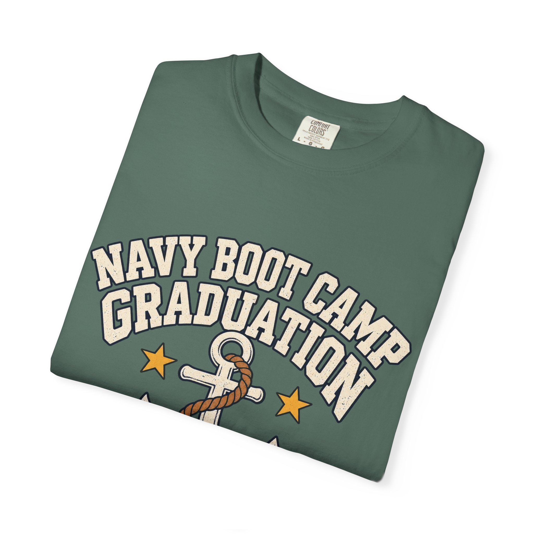 Navy Boot Camp Graduation Comfort Colors Tee - Image 19