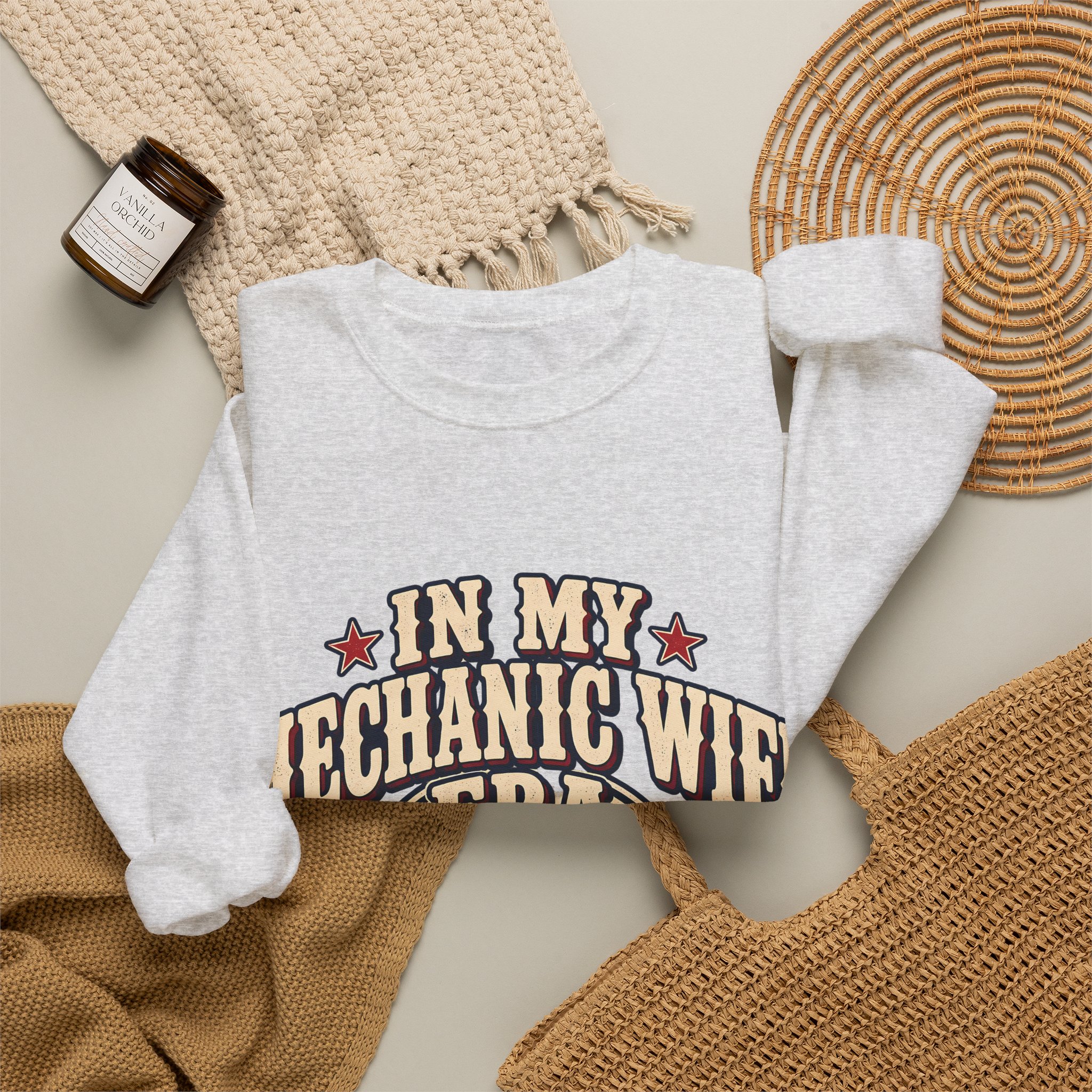 In My Mechanic Wife Era Crewneck Sweatshirt - Image 8